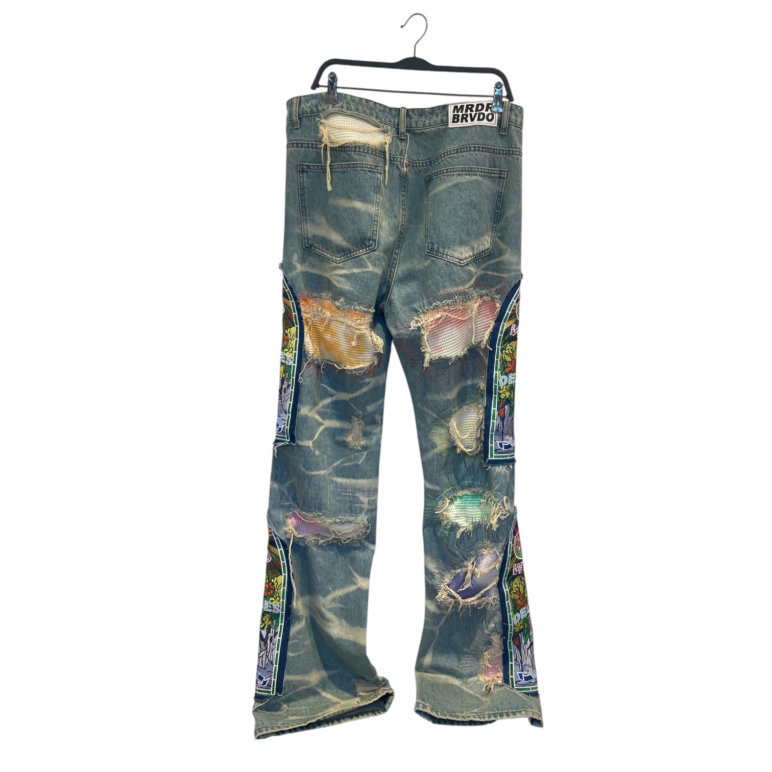WHO DECIDES WAR/Pants/36/Cotton/BLU/COLOR STICHING/PATCHES view 2