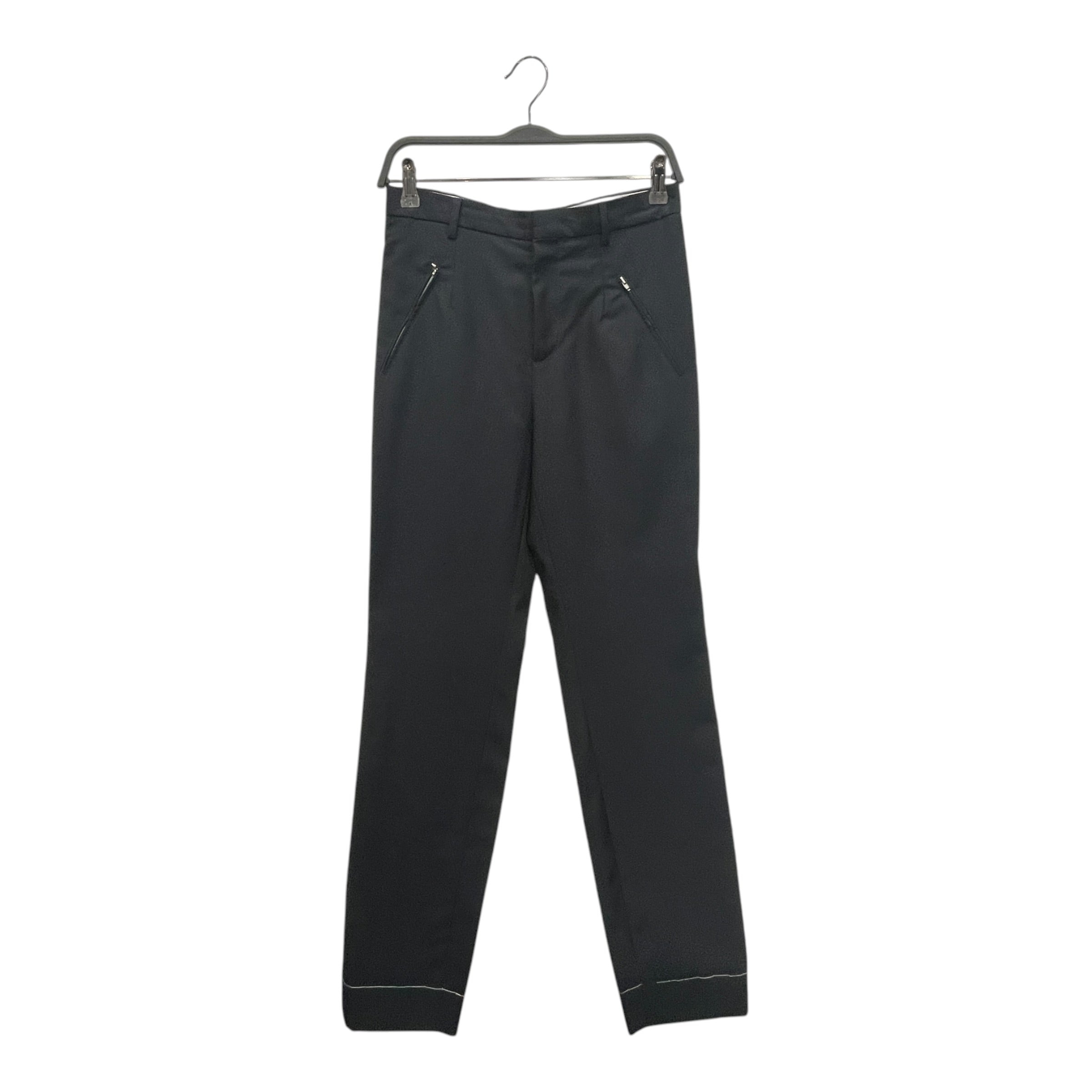 Maison Margiela/Pants/44/Wool/NVY/SLV ZIPPERS WHT INNER WAISTBAN view 1