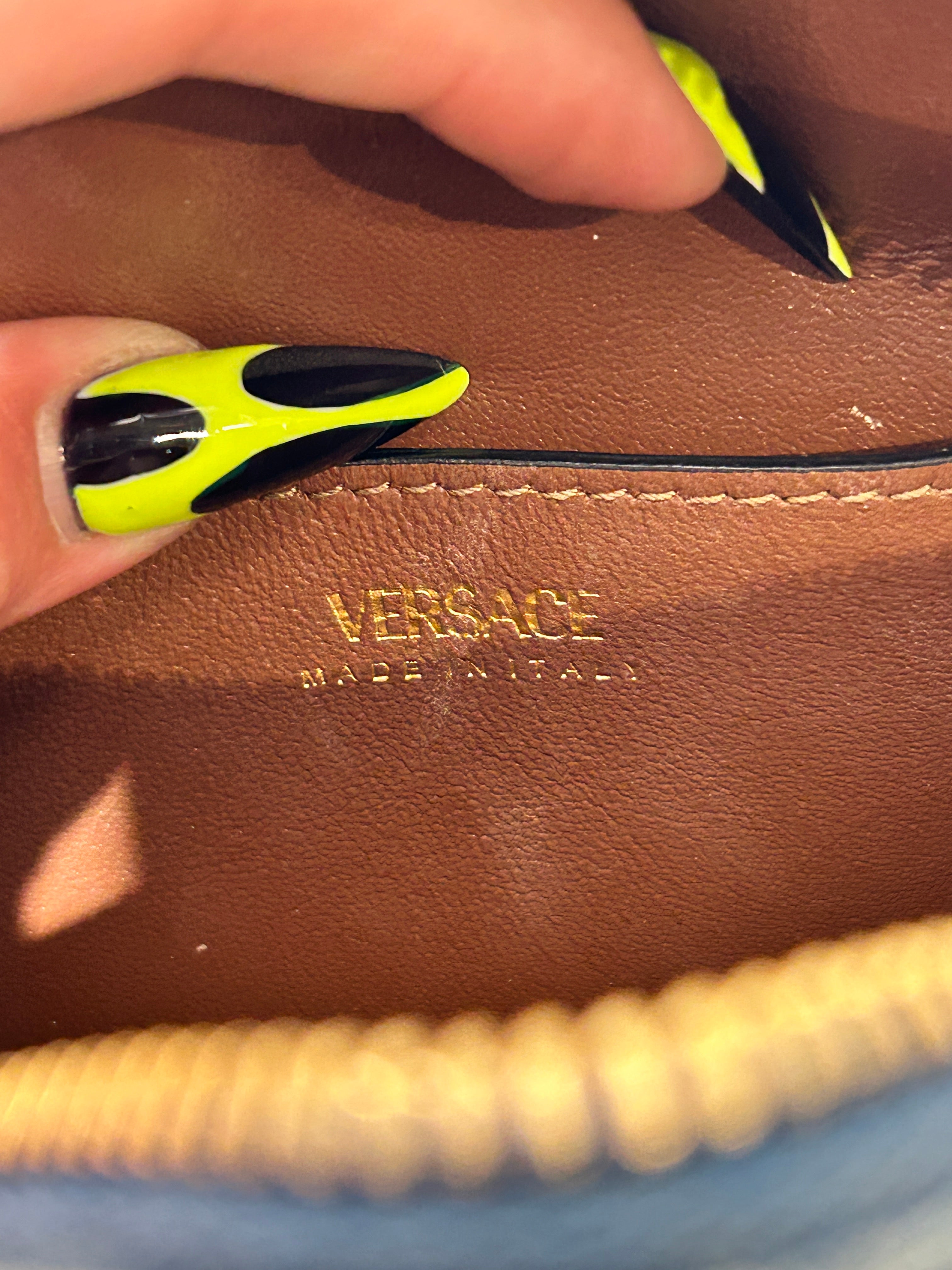 VERSACE/Cross Body Bag/Denim/BLU/MEDUSA ROUND CROSSBODY view 5