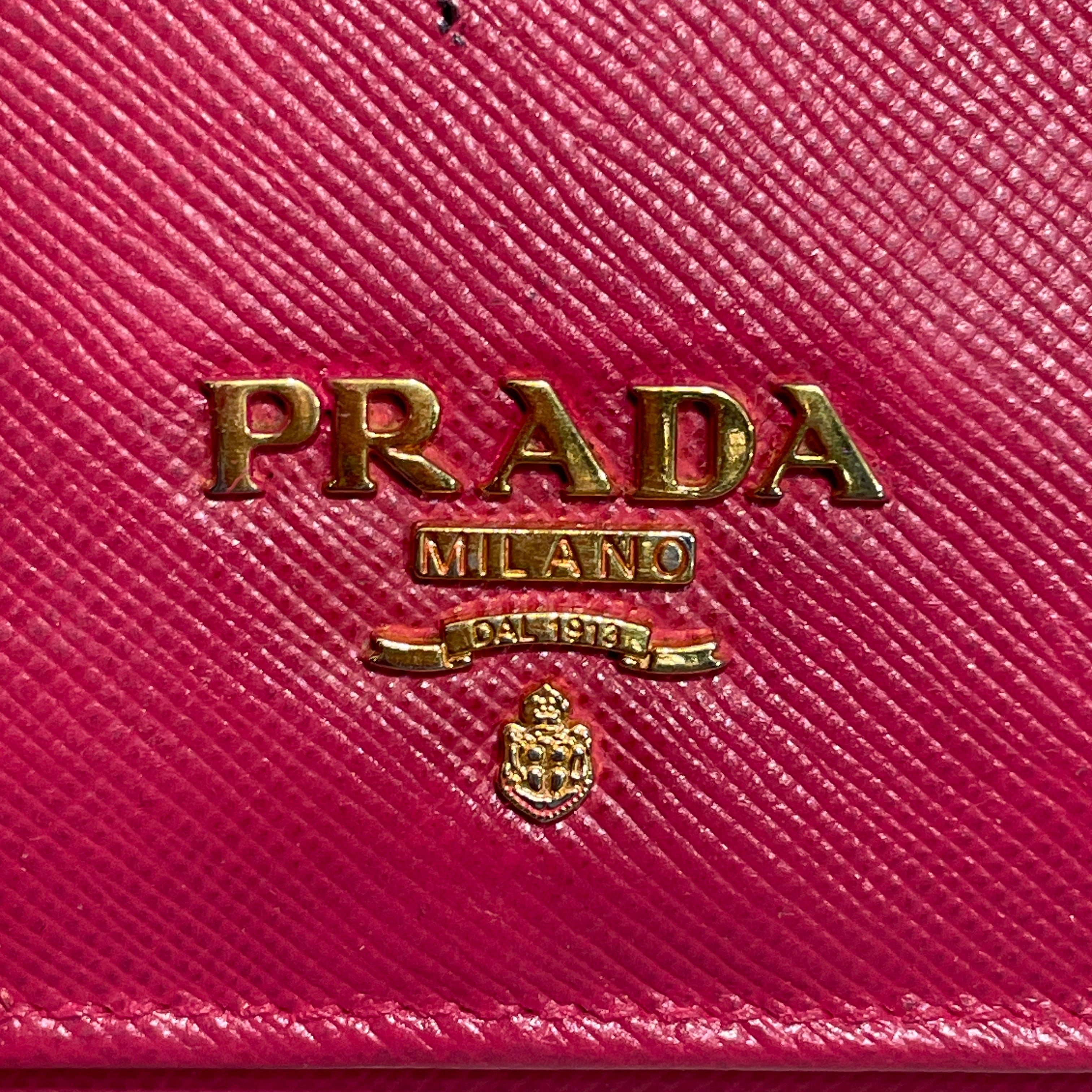 PRADA/Long Wallet/Leather/PNK/L's/Saffiano Lux view 5