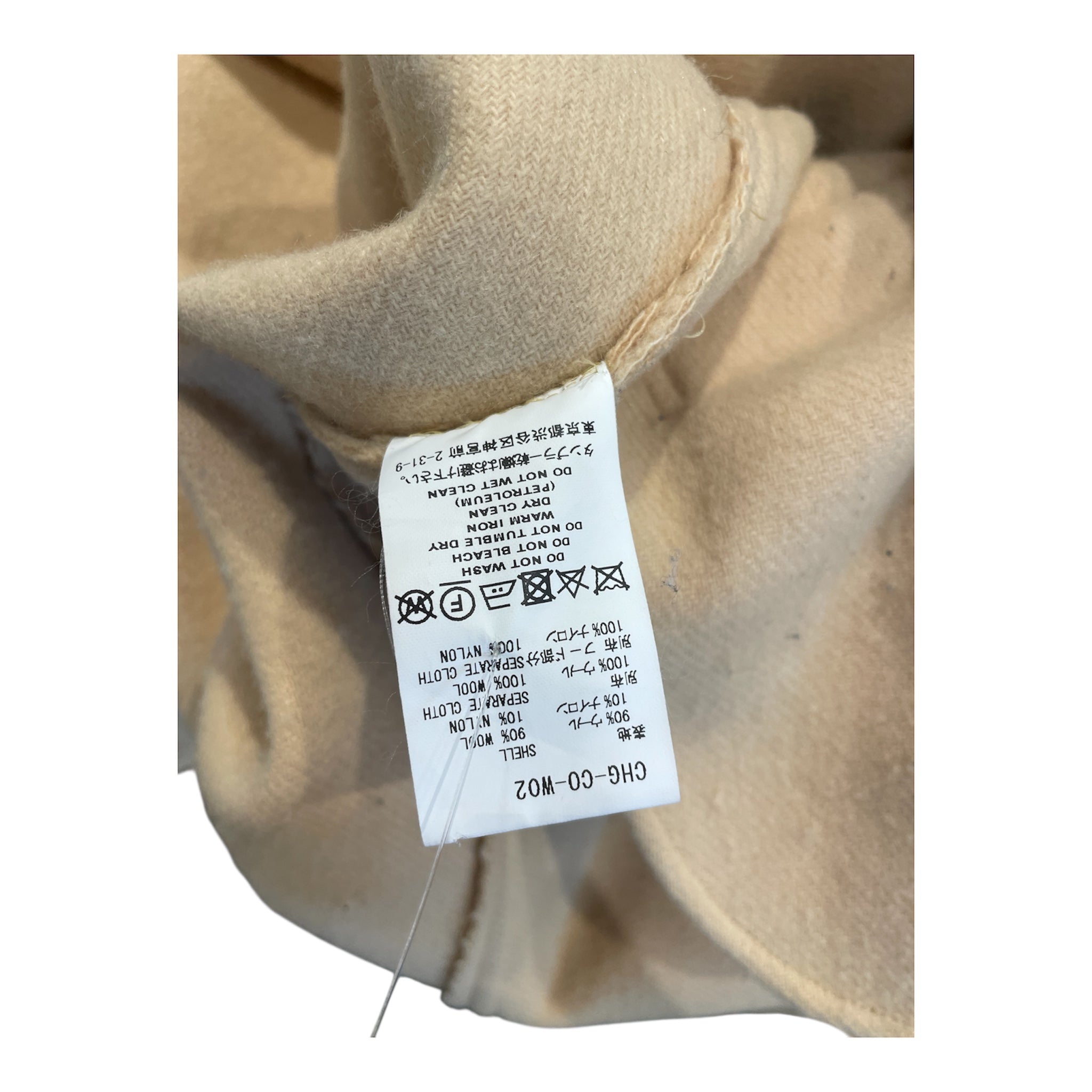 FACETASM/Peacoat/3/Wool/IVR/facetasm hooded double breast view 3
