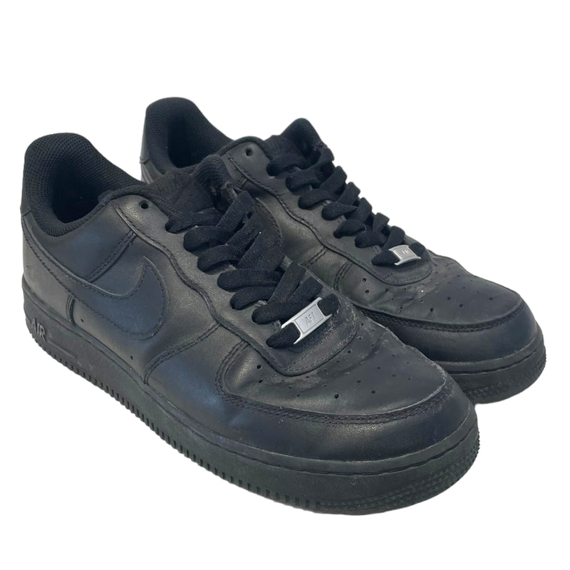 NIKE/AIR FORCE 1 07/Low-Sneakers/US 8.5/Leather/BLK/CW2288-001
