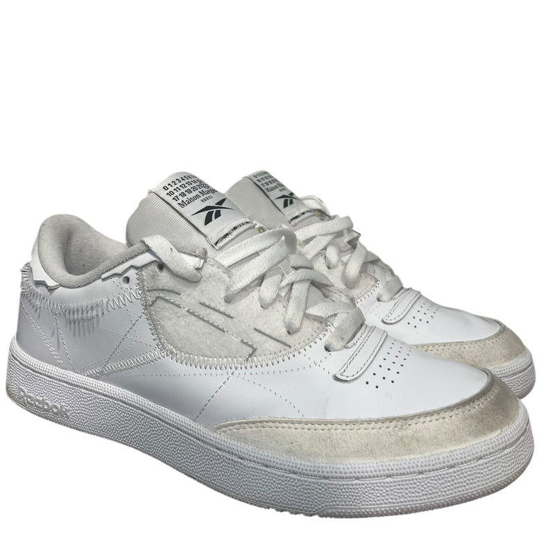 Reebok/Maison Margiela/Low-Sneakers/US 8.5/Cotton/WHT/Club C/ GW5013