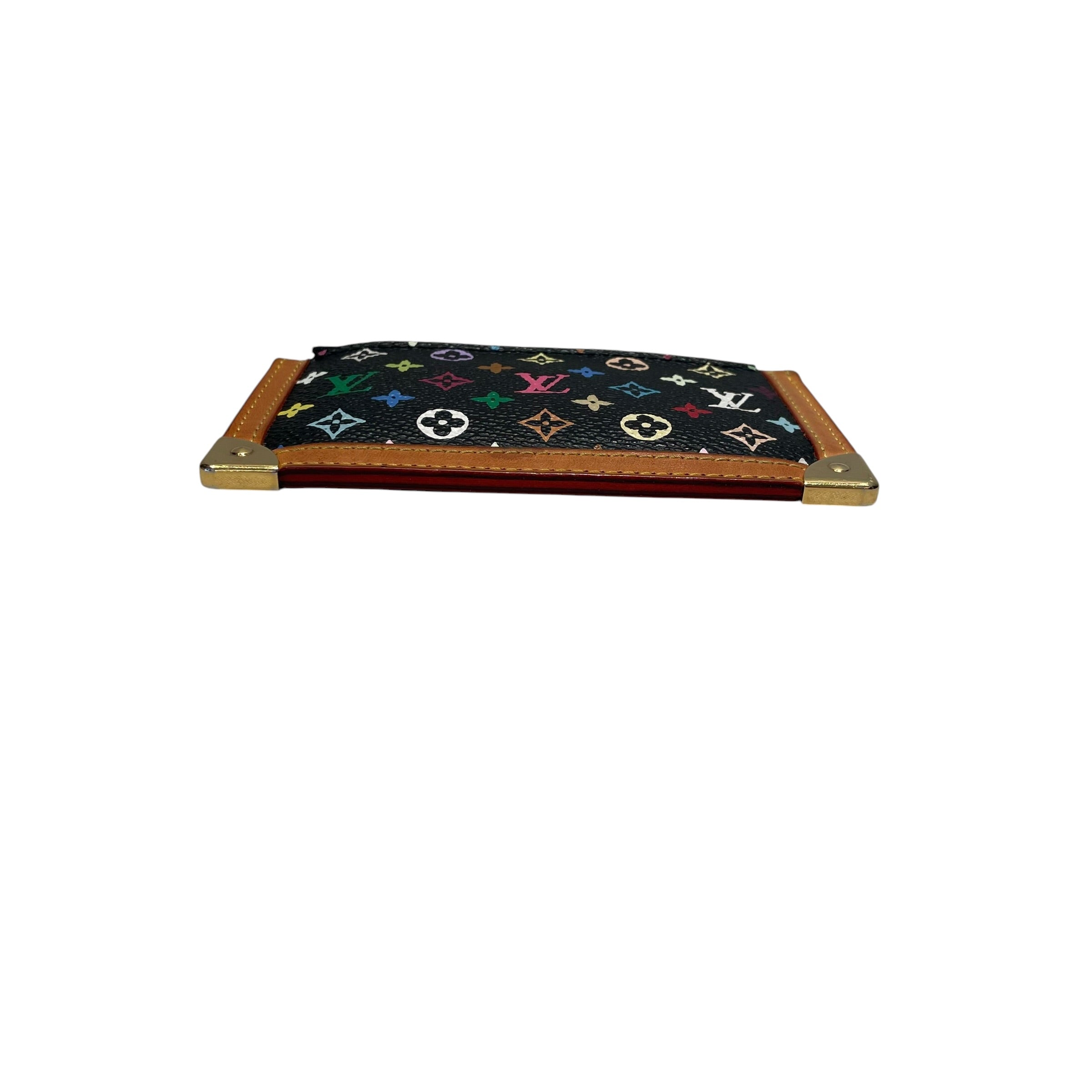 LOUIS VUITTON/Bag/Leather/YEL/Pochette Cles Takashi Murakami view 4