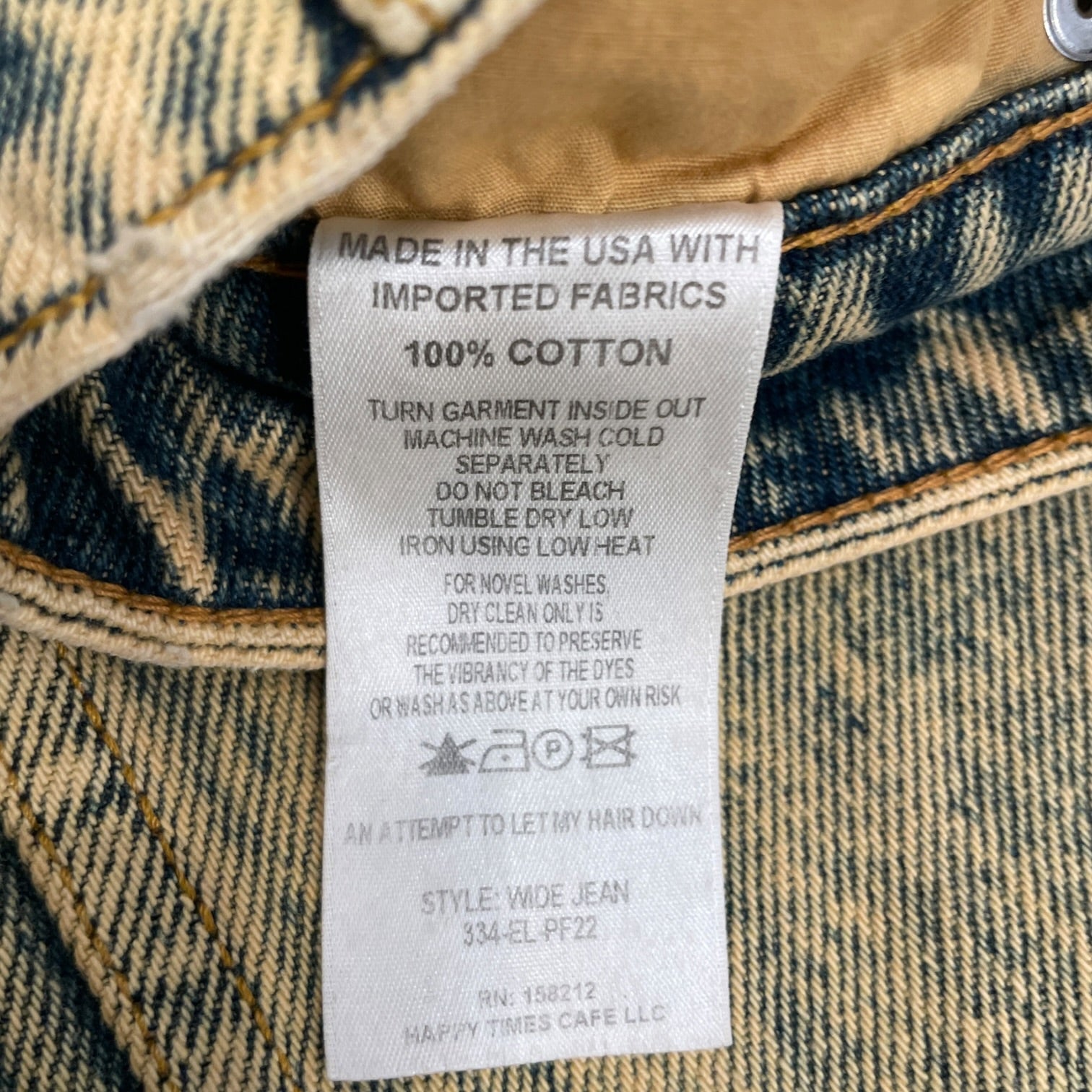 ECKHAUS LATTA/Straight Pants/26/Stripe/Denim/BLU/BLUE AND RED STRIPE/ACID WASH view 4