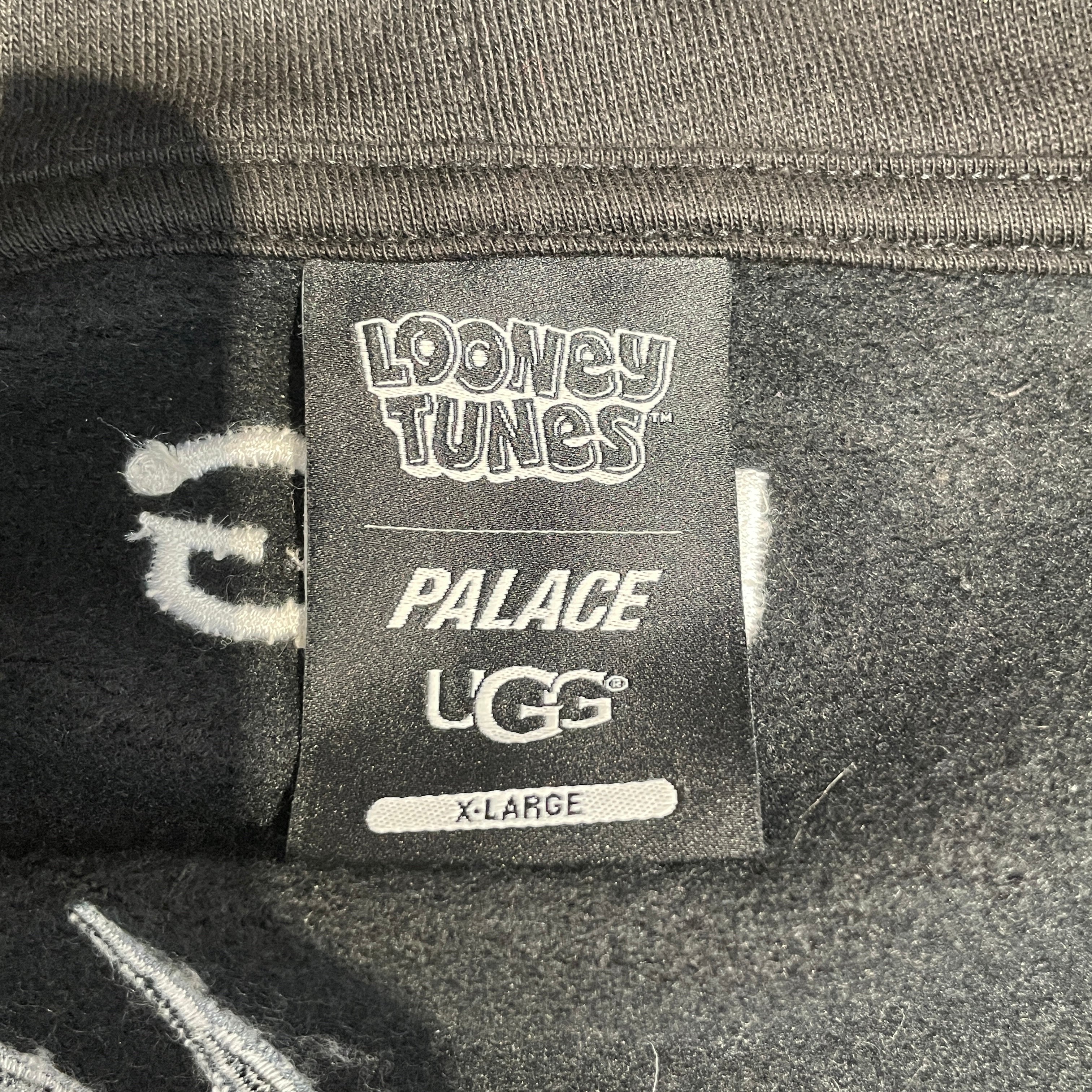UGG australia/PALACE/Hoodie/XL/Graphic/Cotton/BLK/LOONEY TUNES PINK PALACE view 3