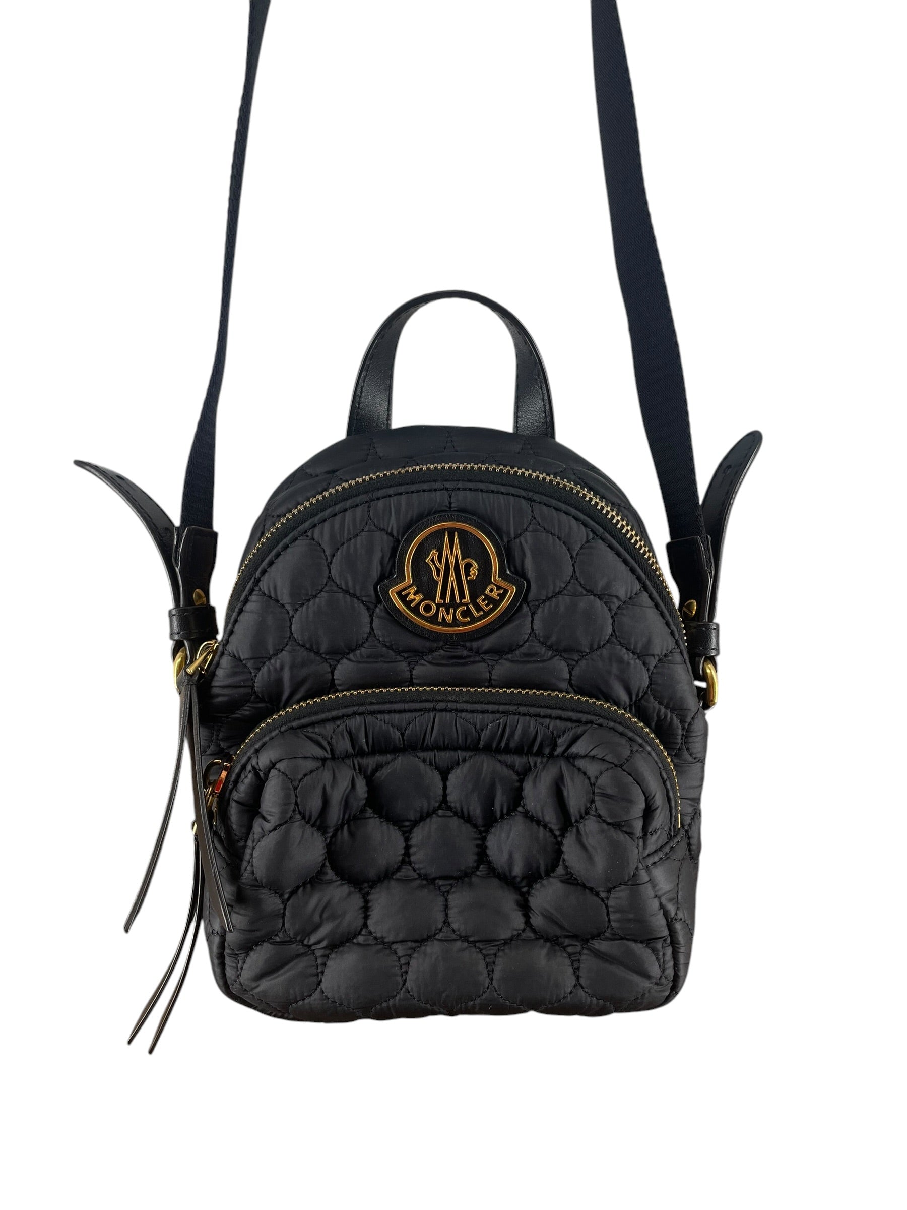 MONCLER/Backpack/BLK/MINI GLD HRDWARE view 3