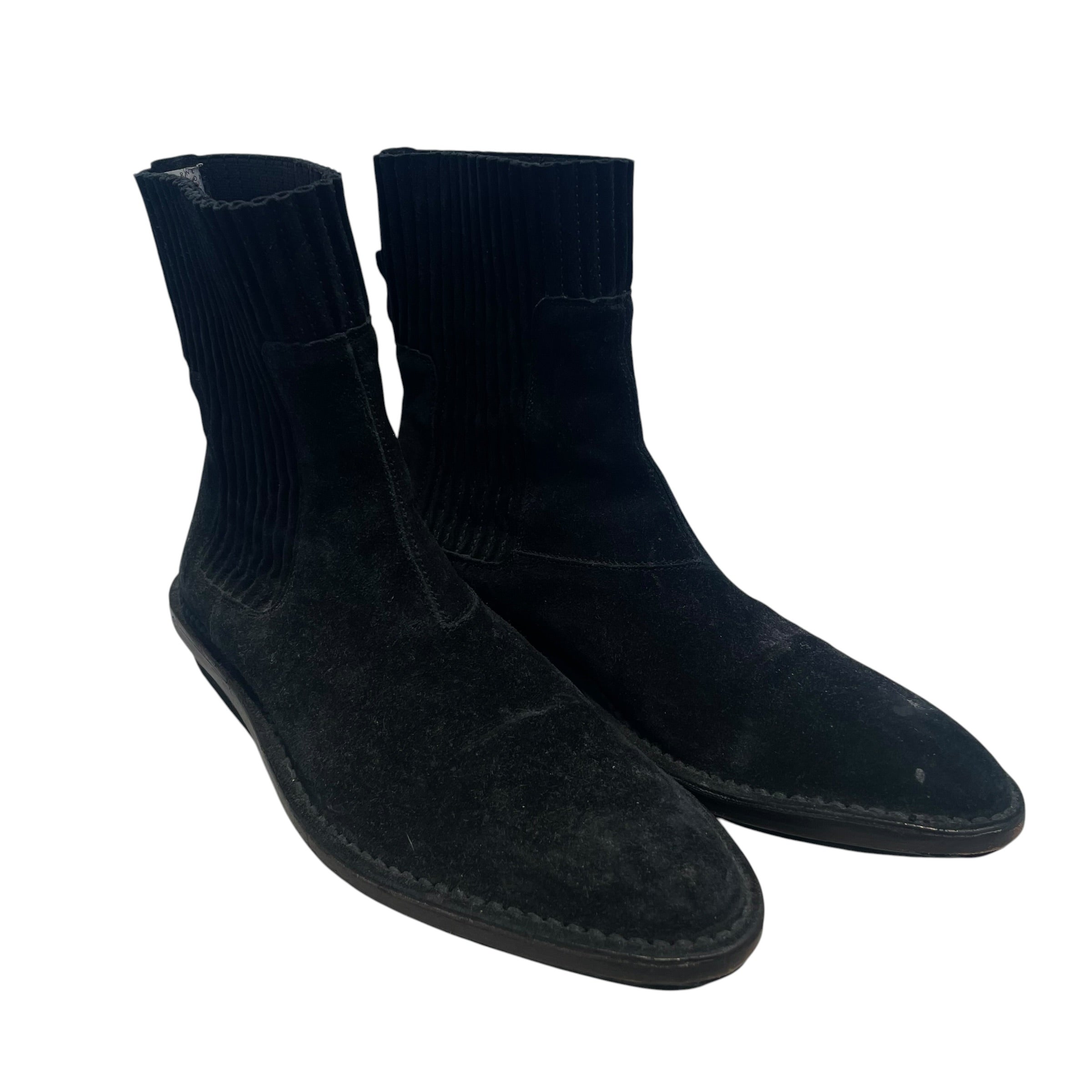 BALENCIAGA/Chelsea Boots/EU 39.5/Suede/BLK/SUEDE SOLE/RIBBED SIDES view 1