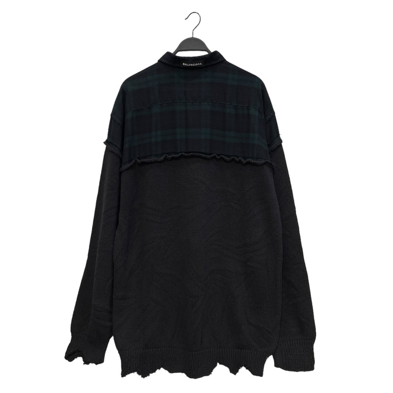 BALENCIAGA/Patched Button Up Knit Sweater/5
