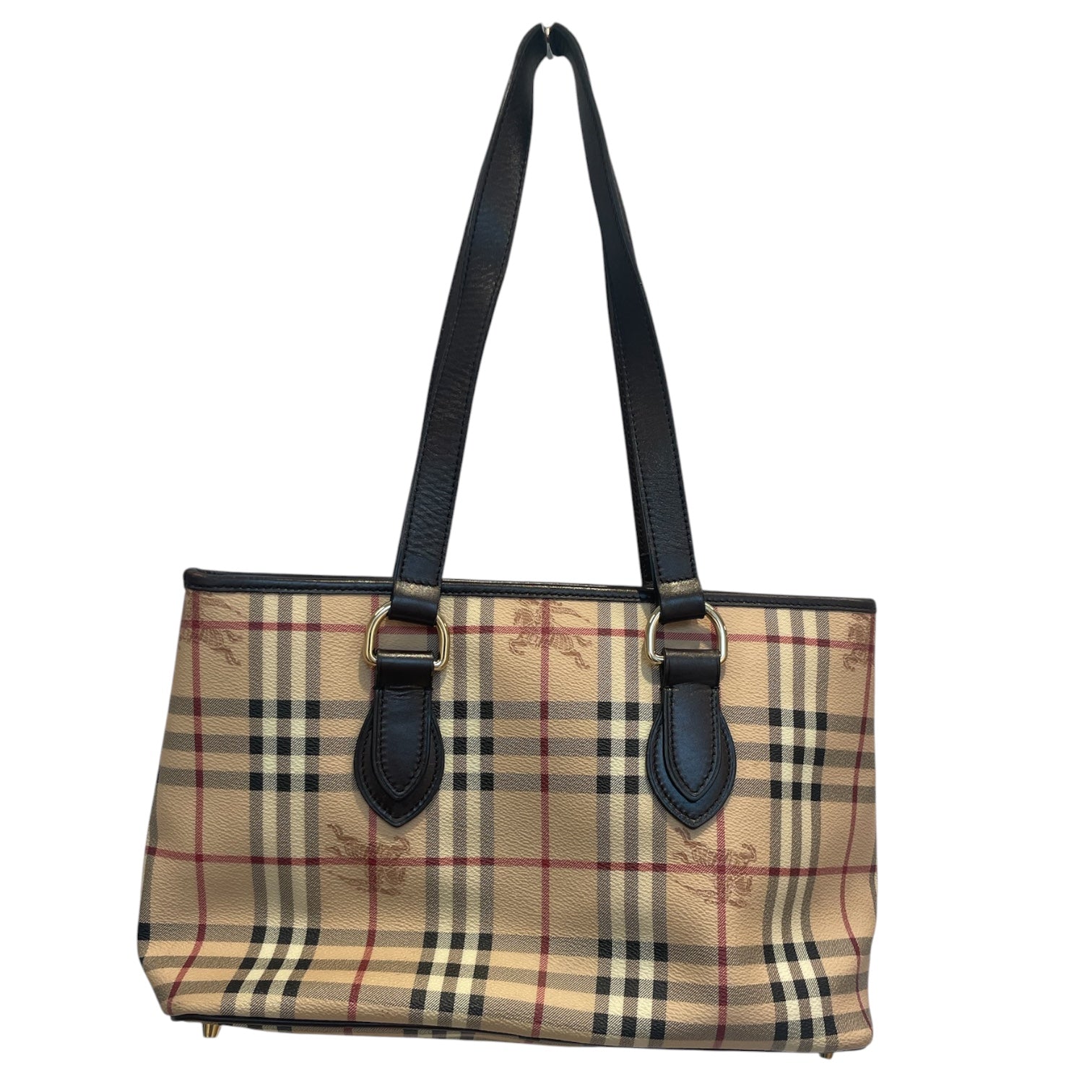 BURBERRY/Tote Bag/Stripe/BEG/haymarket check tote view 2