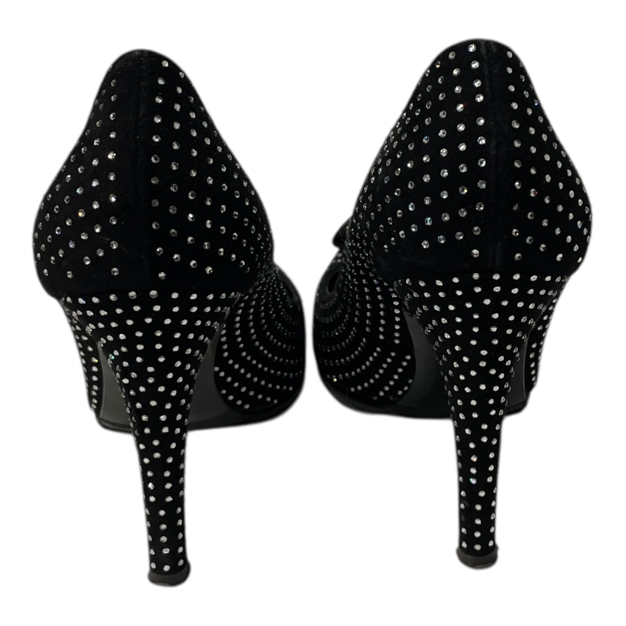 Giuseppe Zanotti/BALMAIN/Heels/EU 36.5/All Over Print/Suede/BLK/VIBRAM SOLE ALL OVER STUD view 3