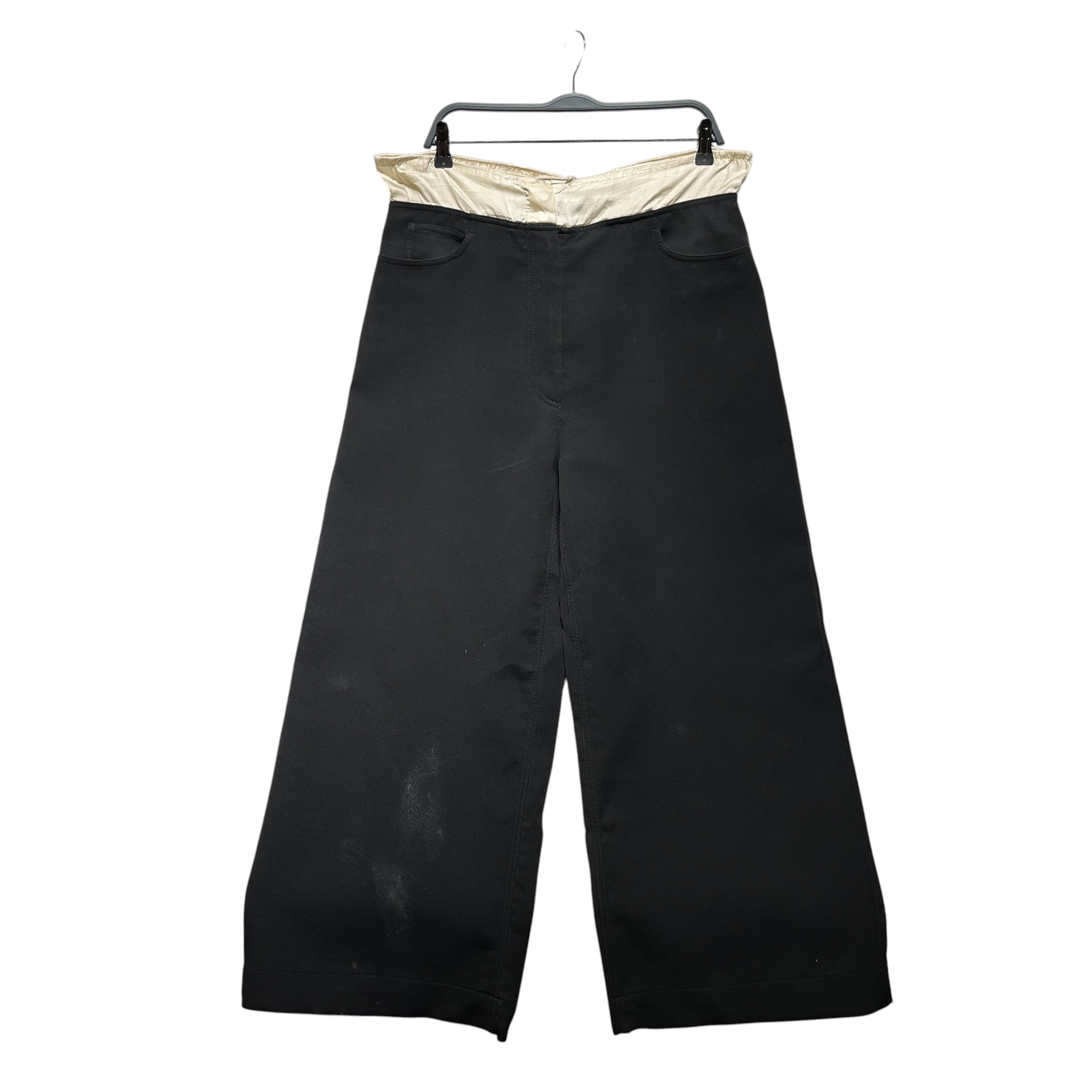 Acne Studios/Slacks/38/Polyester/BLK/SATIN WAISTBAND view 1