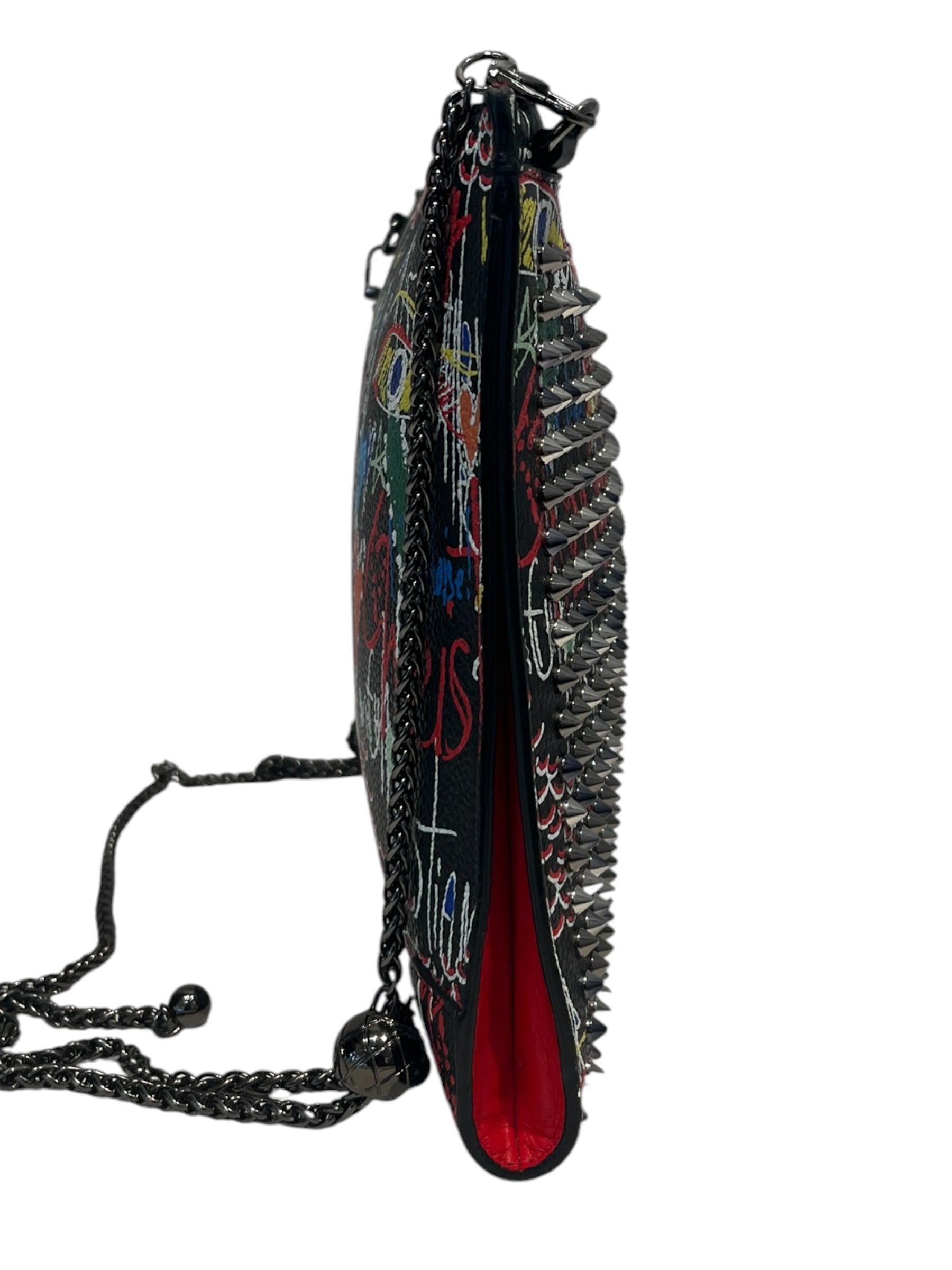 Christian Louboutin/Bag/All Over Print/Leather/BLK/GRAFFITI PRINT view 4