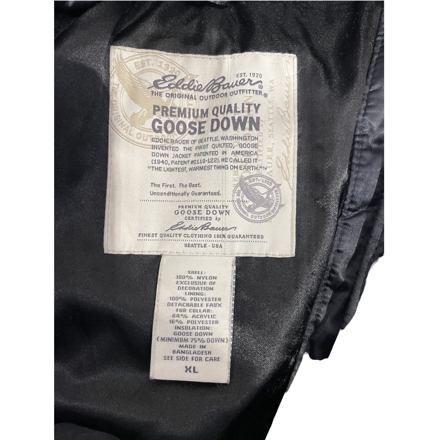 EDDIE BAUER/Puffer Jkt/XL/Nylon/BLK/Goose Down Quilted Puffer view 3