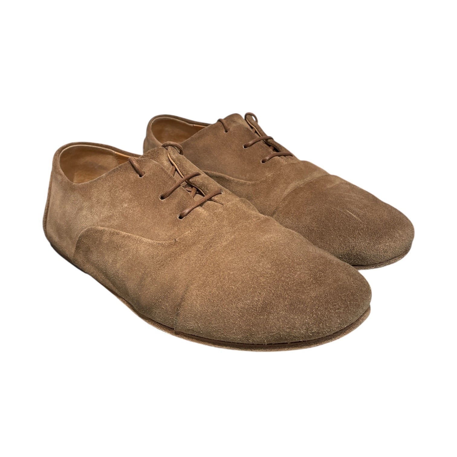 Marsell/Dress Shoes/US 8/Suede/BRW/Reversed- Leather Derbys view 1