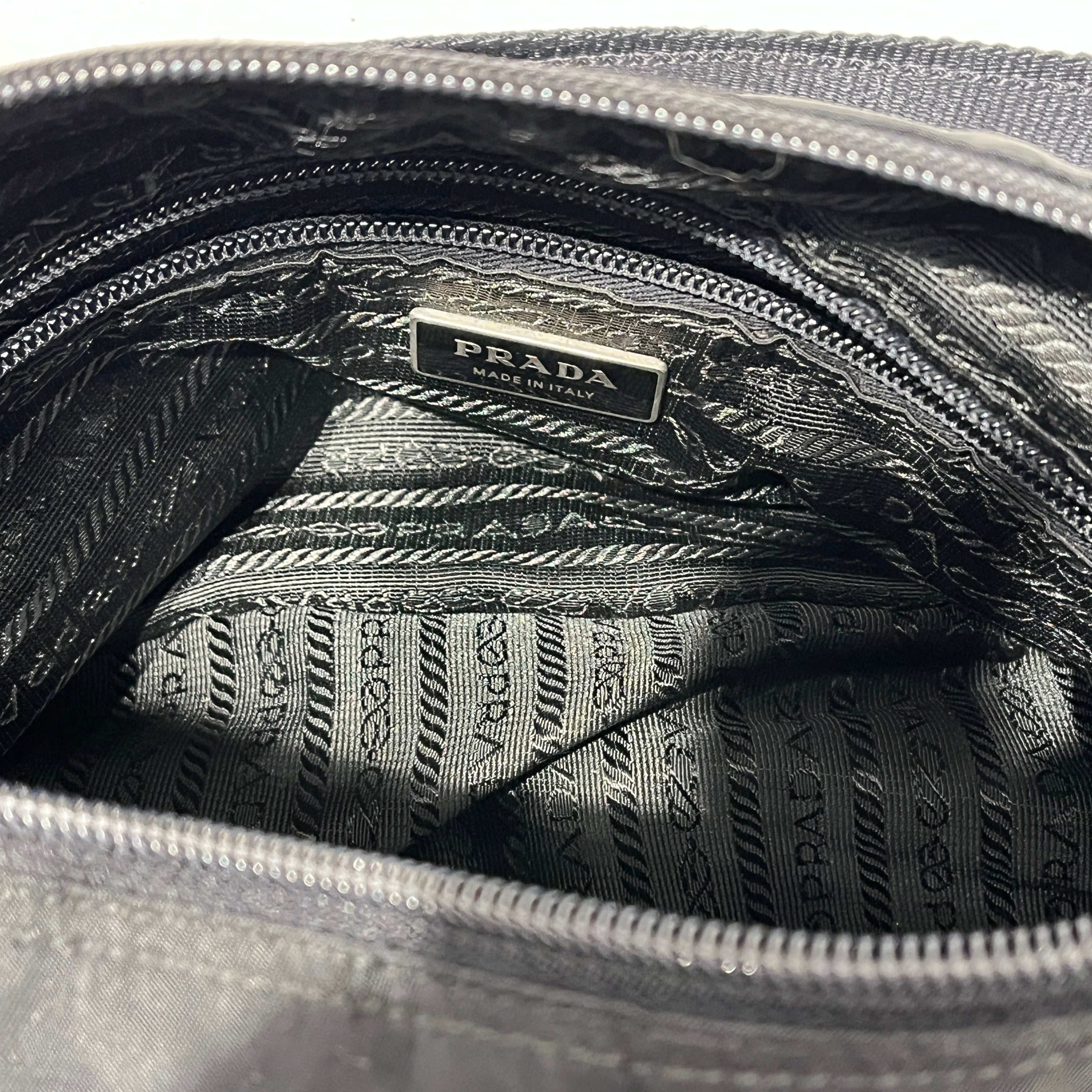 PRADA/Cross Body Bag/Nylon/BLK/tessuto crossbody bag view 4