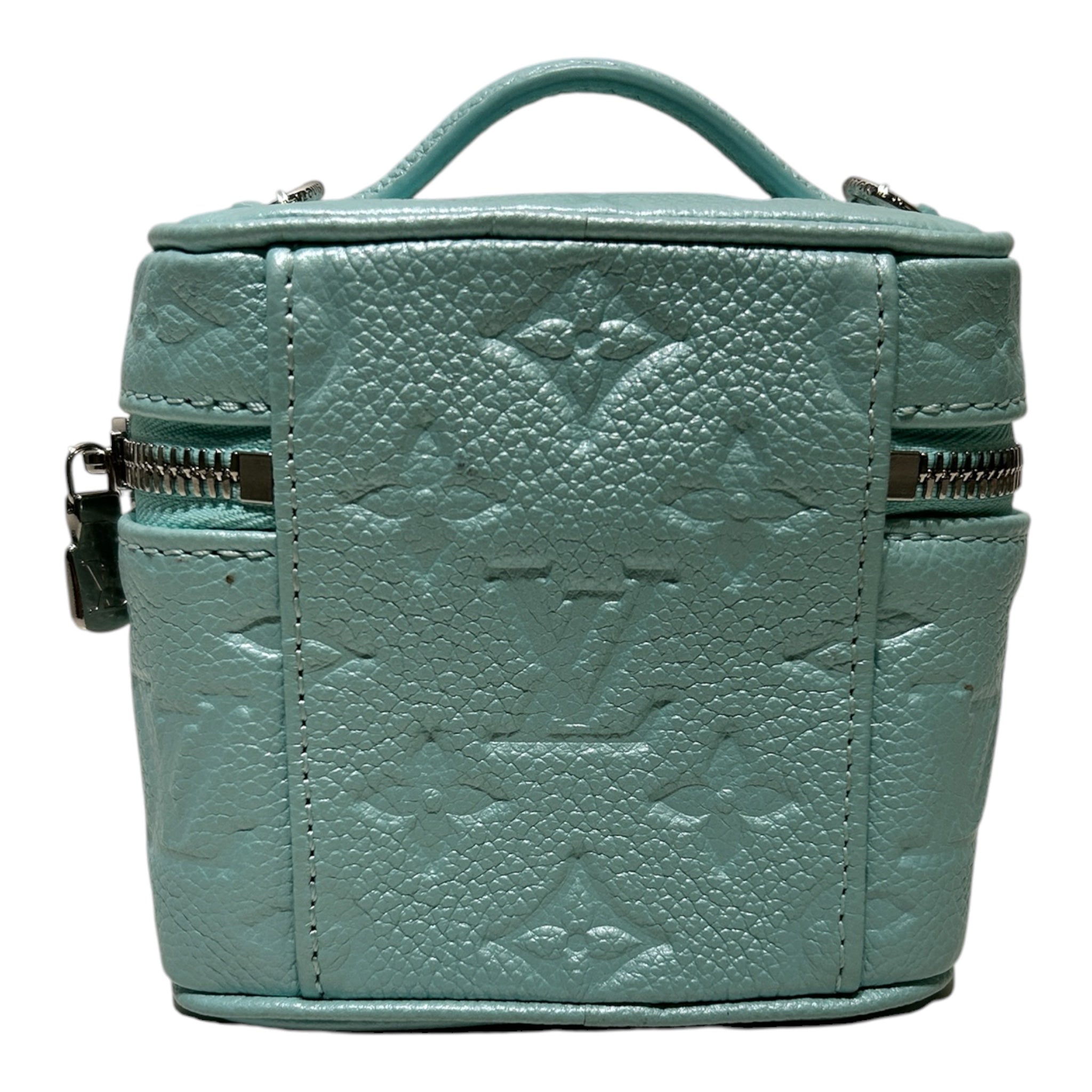 LOUIS VUITTON/Pouch/Monogram/Leather/BLU/VANITY MICRO view 2