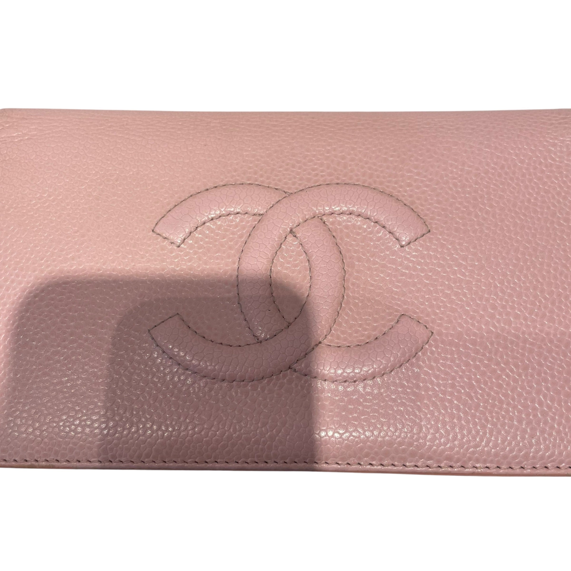 CHANEL/Long Wallet/Leather/PNK/L's/interlocking cc logo view 7