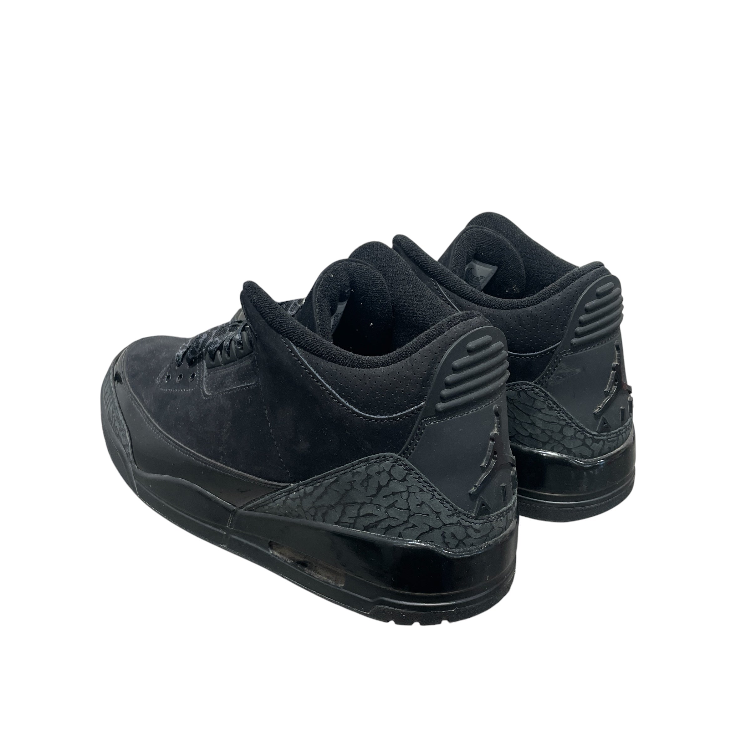 NIKE/Low-Sneakers/US 13/Suede/BLK/JORDAN 3 BLACK CAT view 2