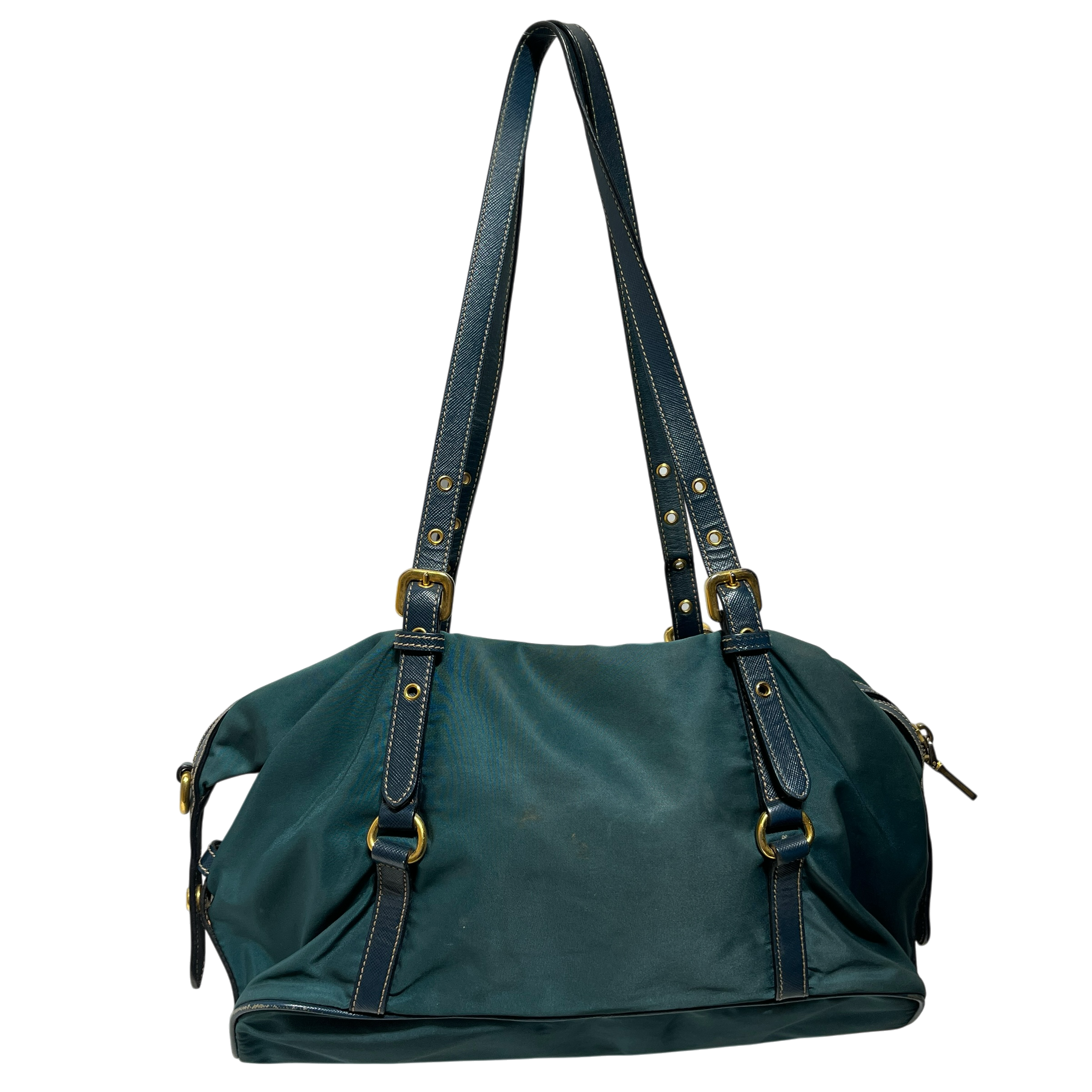 PRADA/Tote Bag/Nylon/GRN/TURQOISE TESSUTO BAULETTO view 2