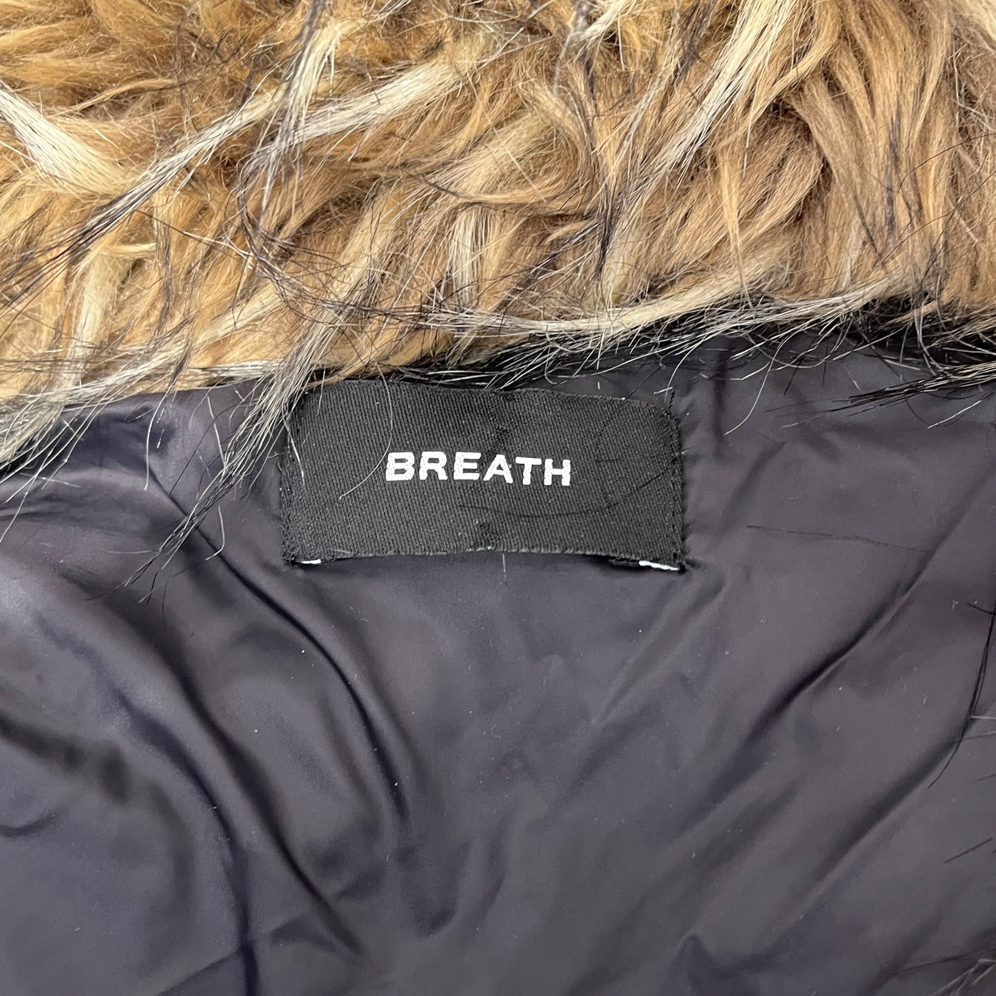 BREATH/Puffer Vest/XL/Polyester/RED/Fur Hooded Bright Red Puffer view 3