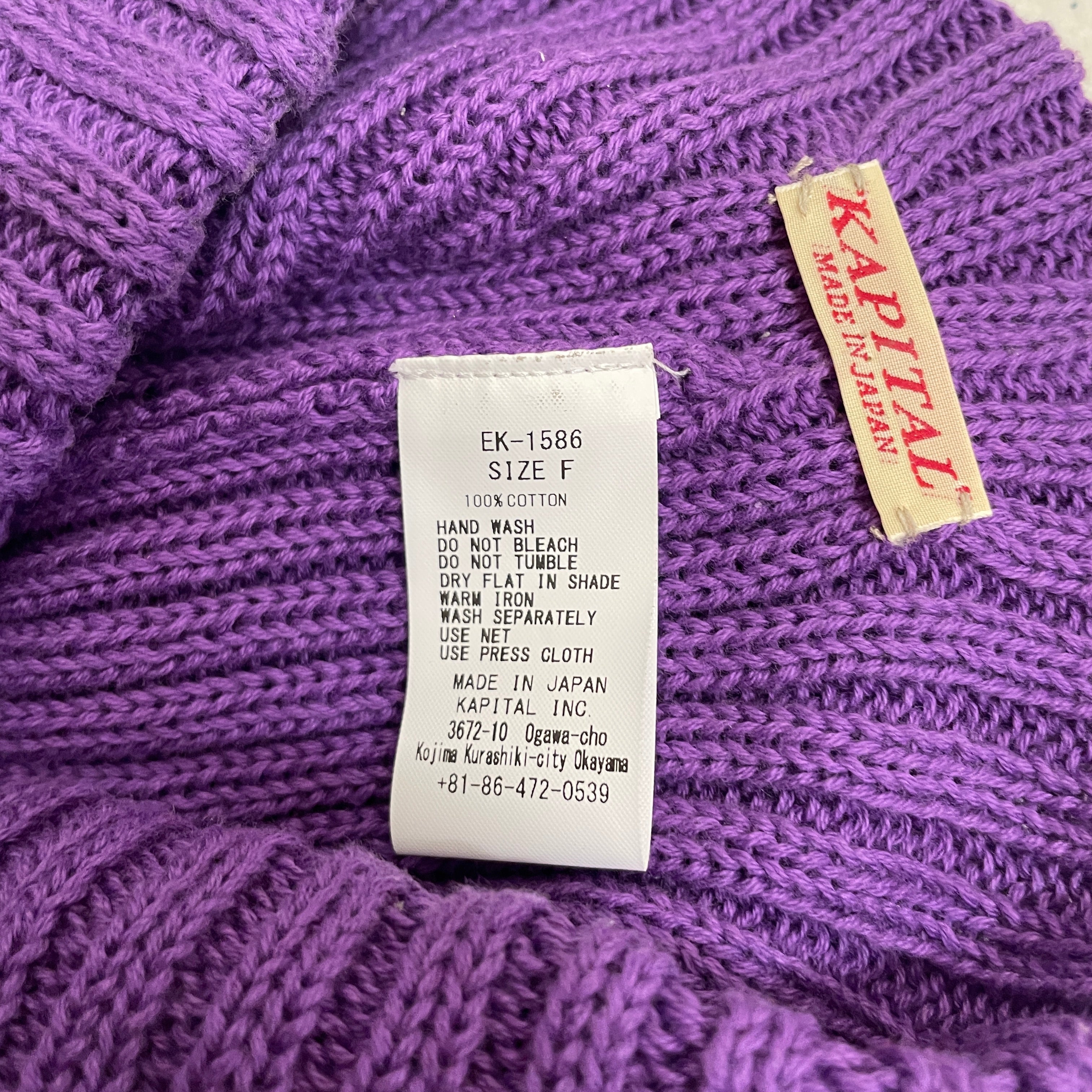 KAPITAL/Beanie/Cotton/PPL/M's/PEACE ACTIVIST view 6