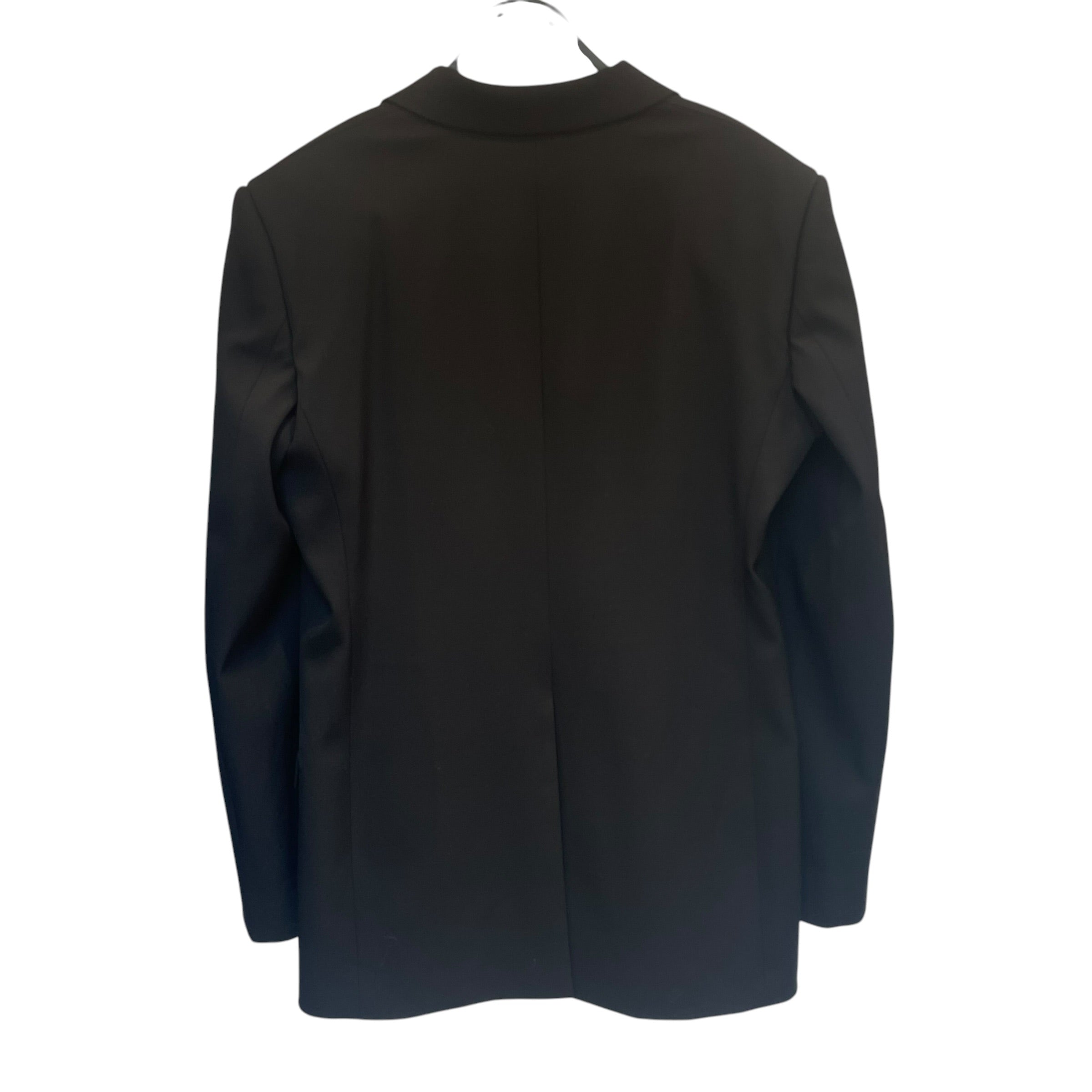 BALENCIAGA/Jacket/46/Cotton/BLK/OS blazer shoulder pads view 2