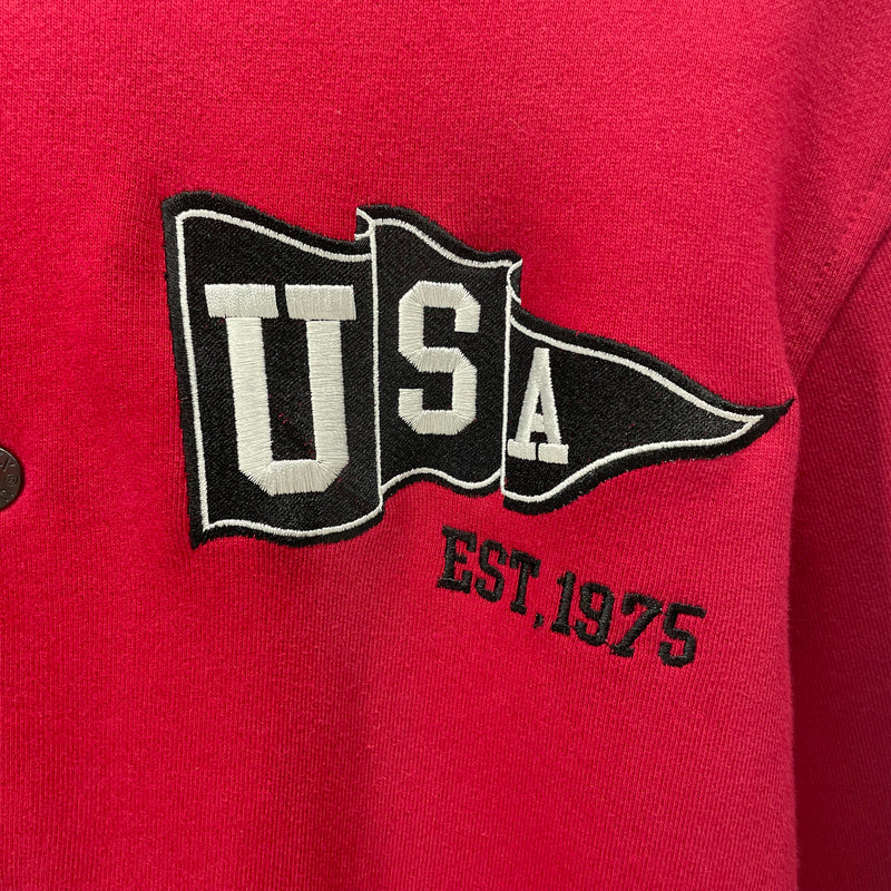 AVIREX/Baseball Jkt/L/Cotton/RED/USA 1975 ON FRONT