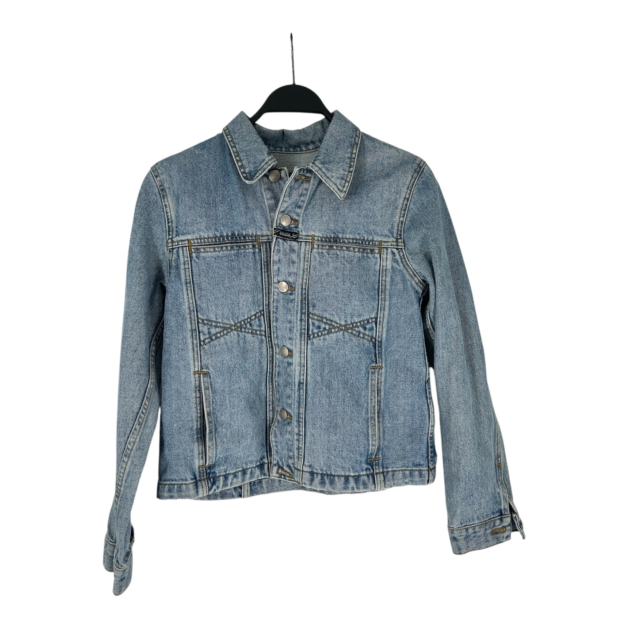 MARITHE FRANCOIS GIRBAUD/Denim Jkt/S/Denim/BLU/HELLO KITTY view 1