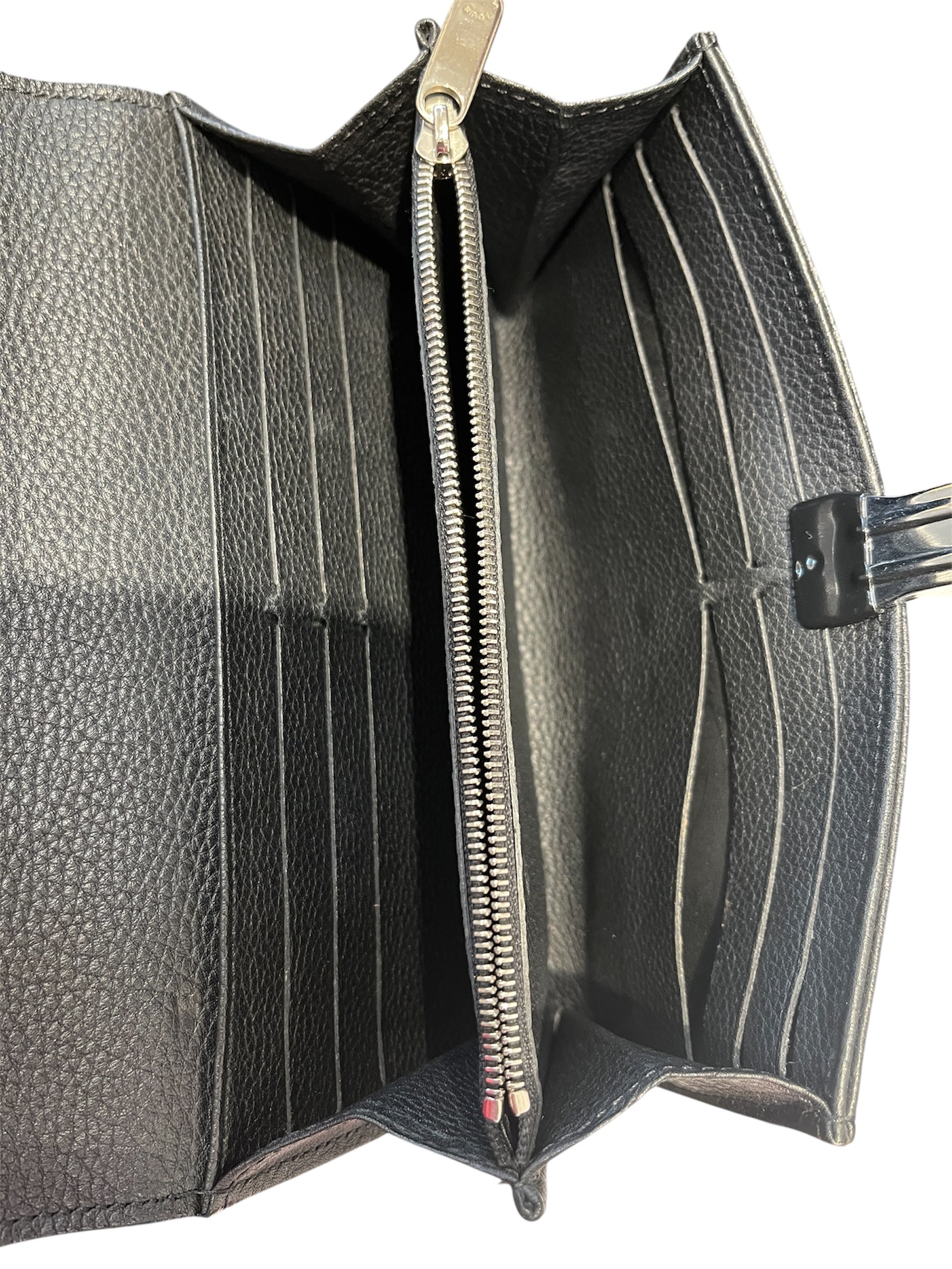 LOUIS VUITTON/Long Wallet/Monogram/Leather/BLK/DOTS view 4
