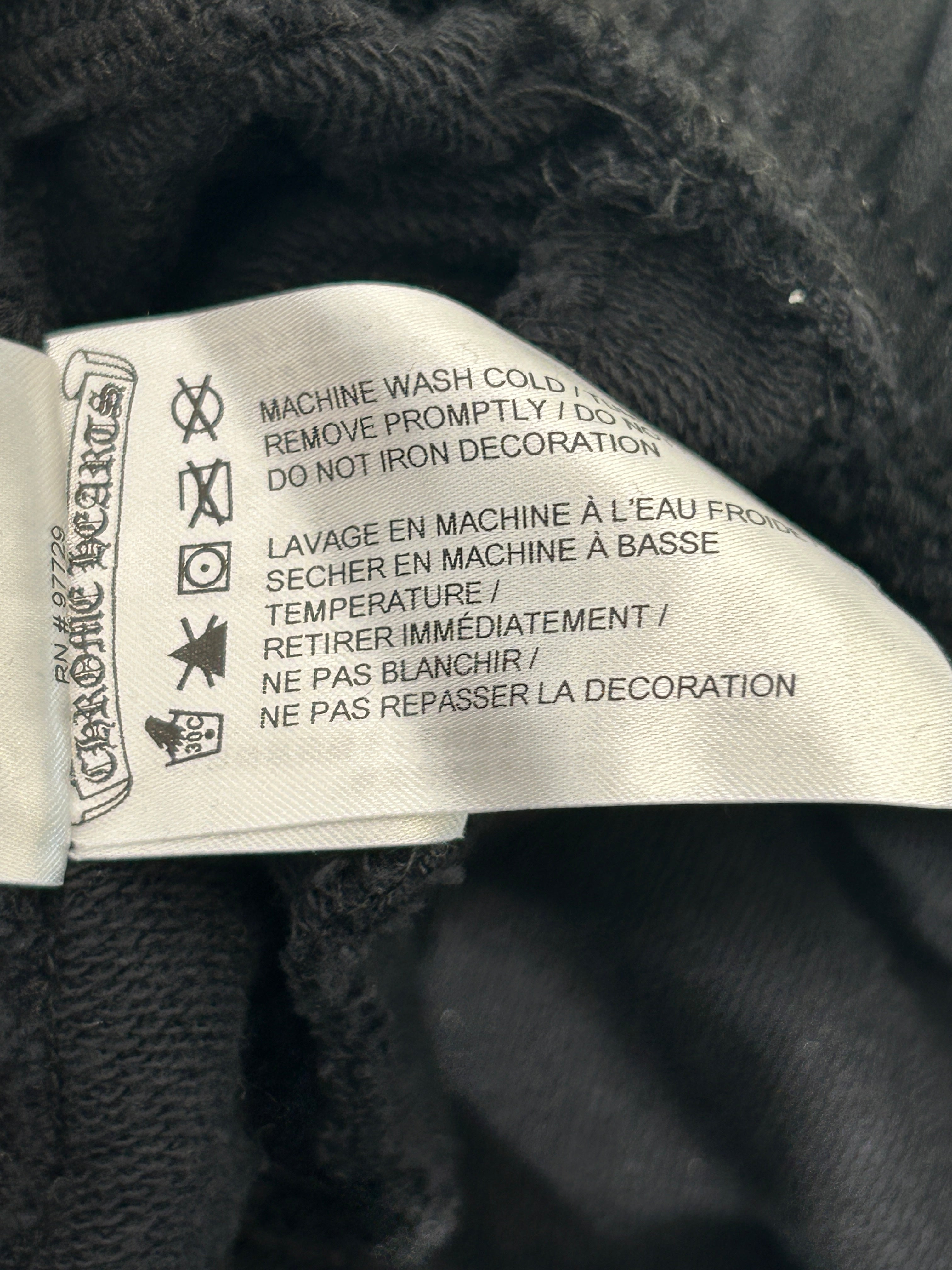 CHROME HEARTS/Pants/M/Cotton/BLK/All Over Print/cemetary cross all over view 4