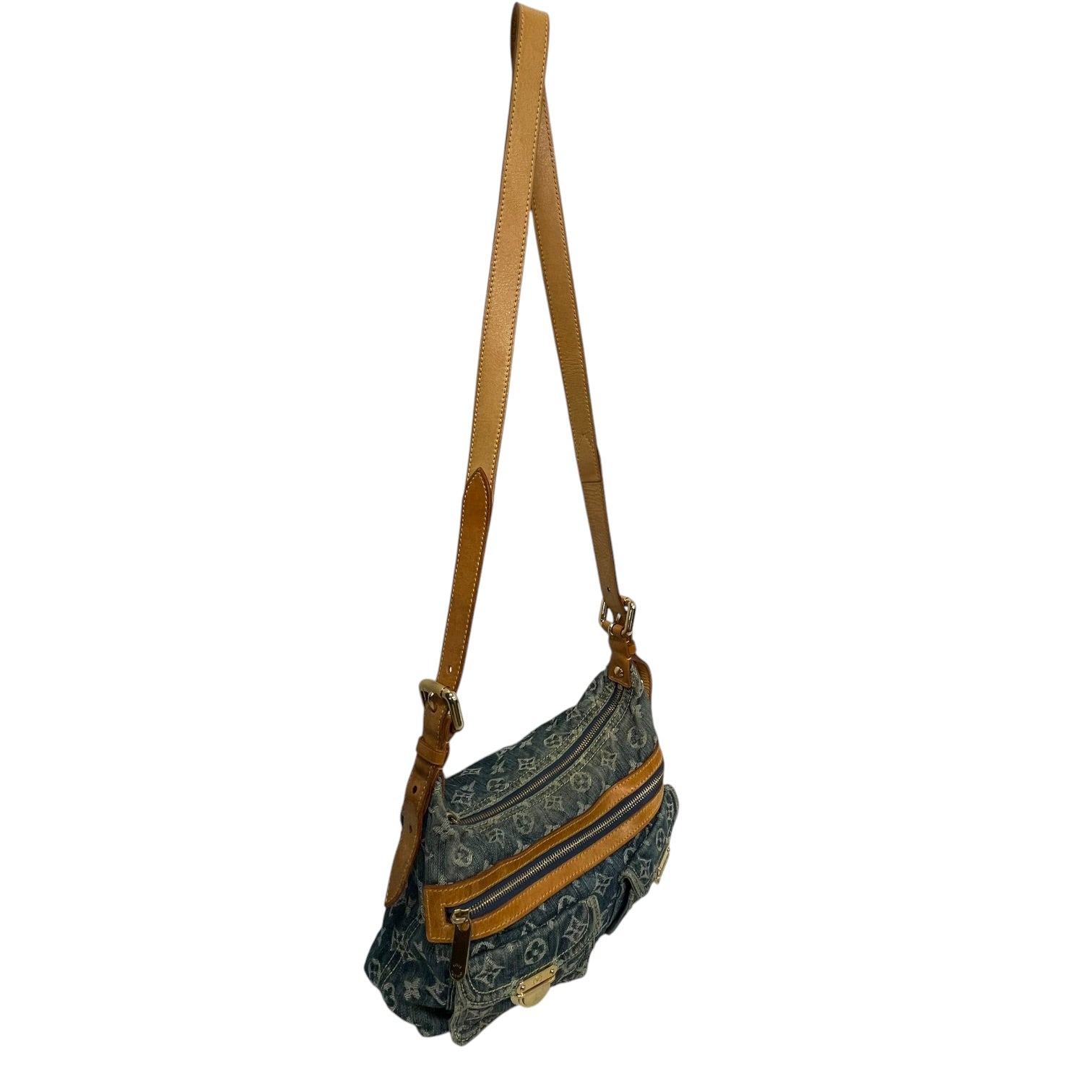 LOUIS VUITTON/Hand Bag/Monogram/Denim/BLU/monogram denim baggy pm view 3
