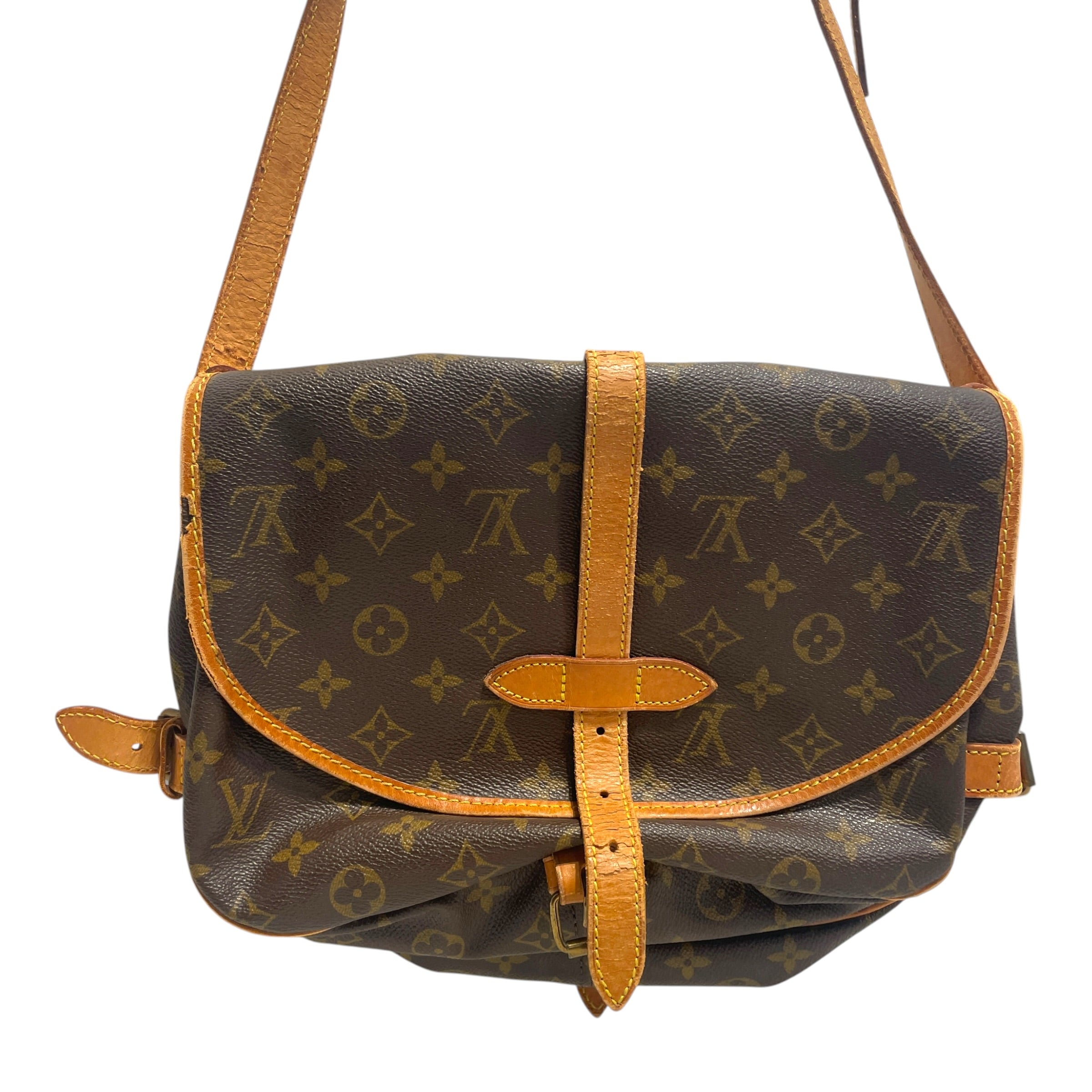 LOUIS VUITTON/Cross Body Bag/Monogram/Leather/BRW/Samur 35 Crossbody Bag view 5