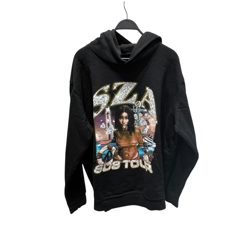 SZA/Hoodie/XXL/Graphic/Cotton/BLK/SOS TOUR TDE