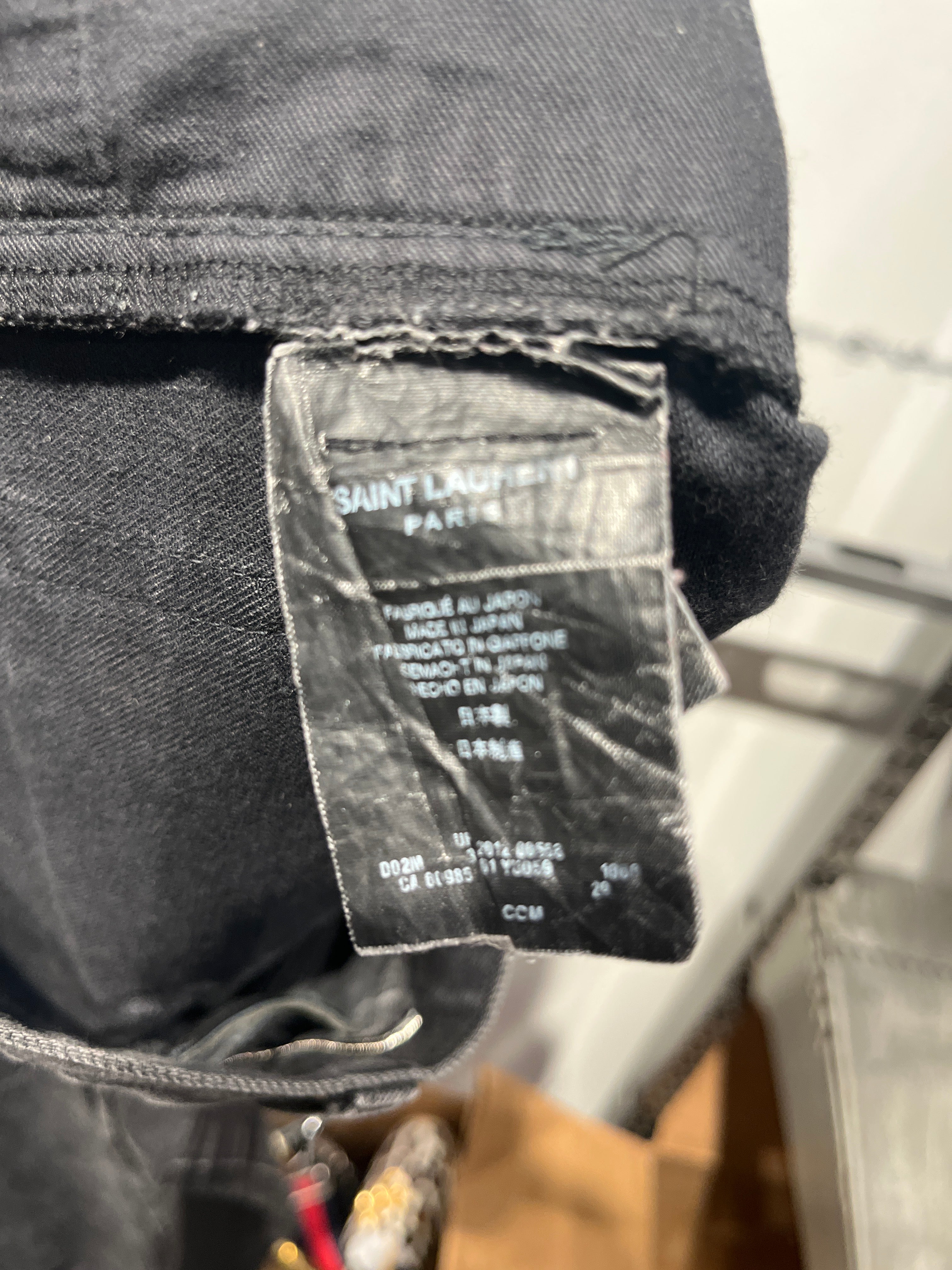 SAINT LAURENT/Pants/29/Denim/BLK/ view 3