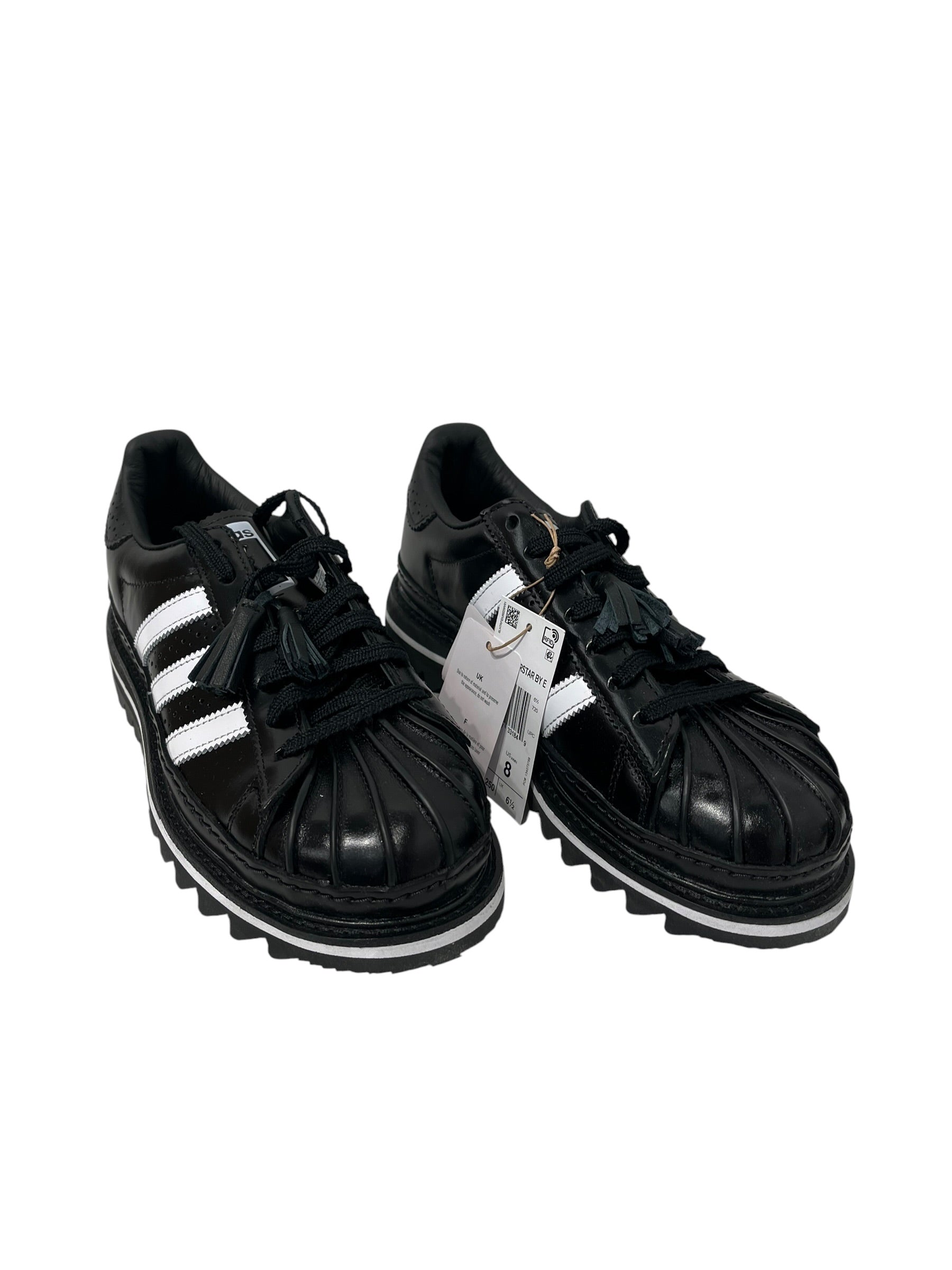 adidas/CLOT(CLOTAPPAREL)/Low-Sneakers/EU 40/Leather/BLK/LOAFER TASSEL SPIKE SOLE view 1