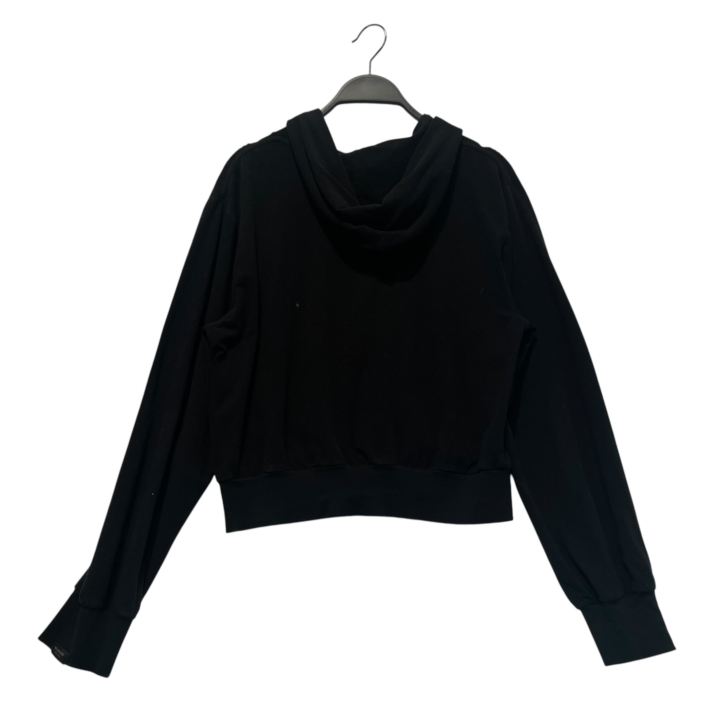 BALENCIAGA/Zip Up Hoodie/XL/Cotton/BLK/ZIp UP hoodie view 3