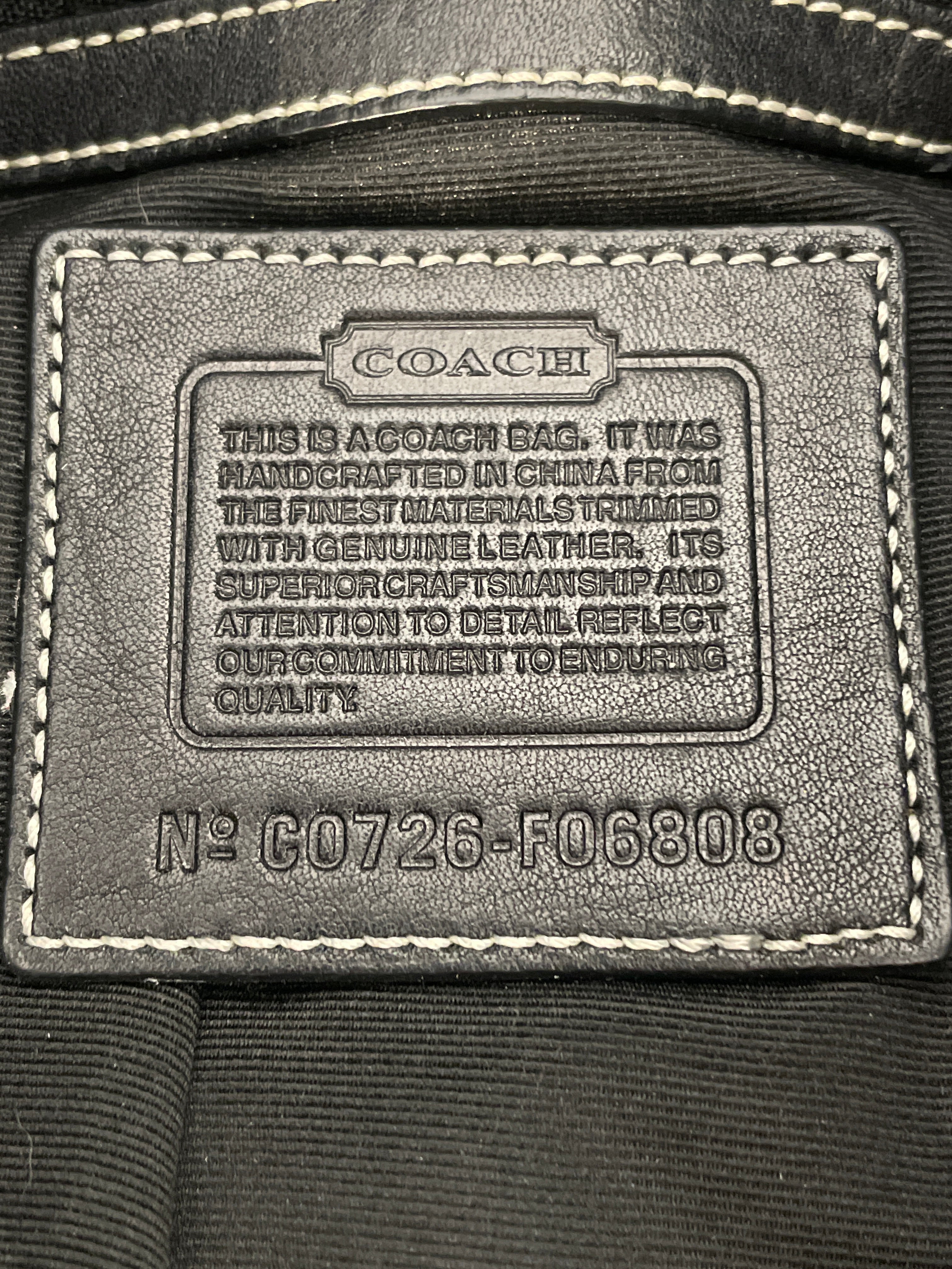COACH/Hand Bag/Monogram/Cotton/BLK/soho buckle f06808 view 5