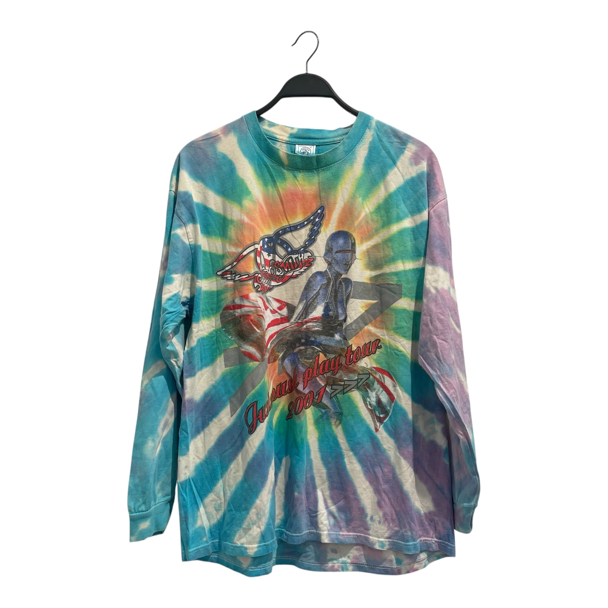 Vintage/LS T-Shirt/XL/Cotton/MLT/All Over Print/AEROSMITH TIE DYE view 1