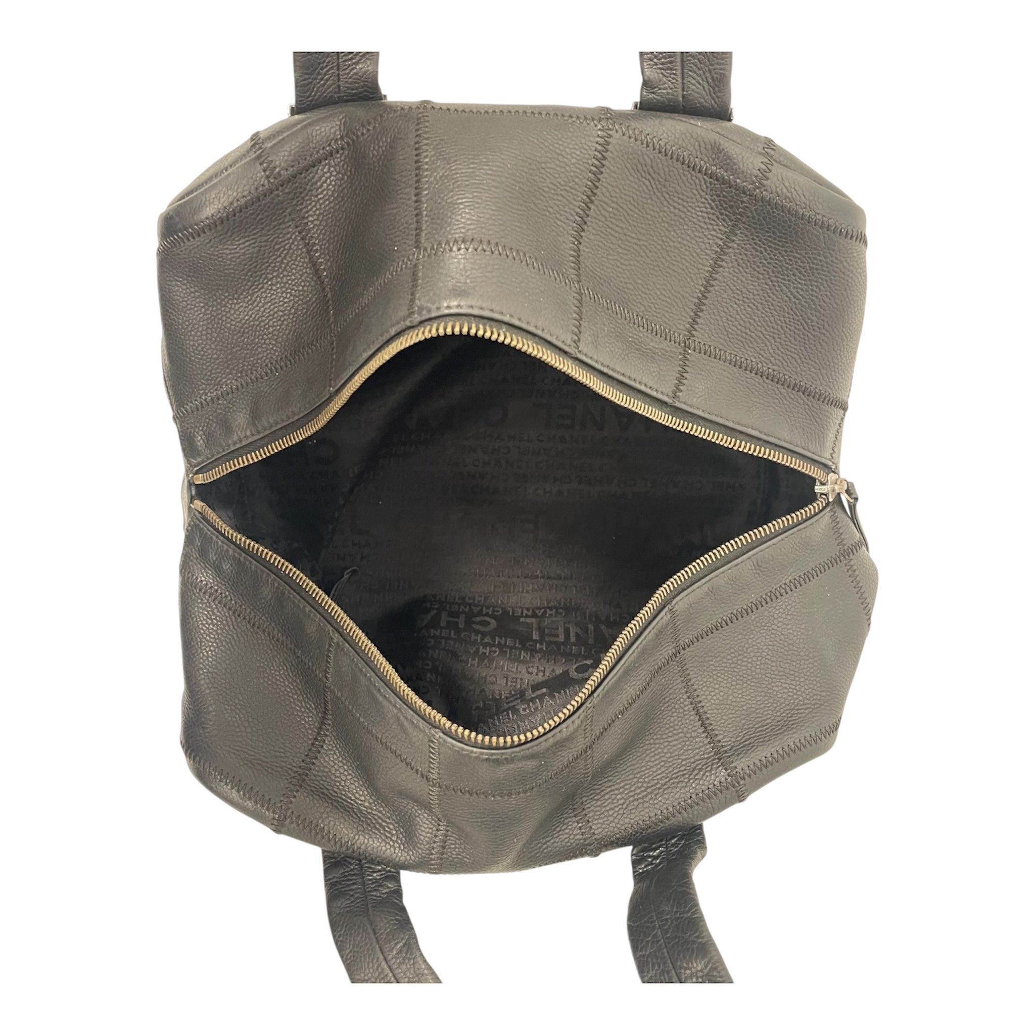 CHANEL/Hand Bag/Leather/BLK/CHOCALATEBARBOWLINGBAG view 4