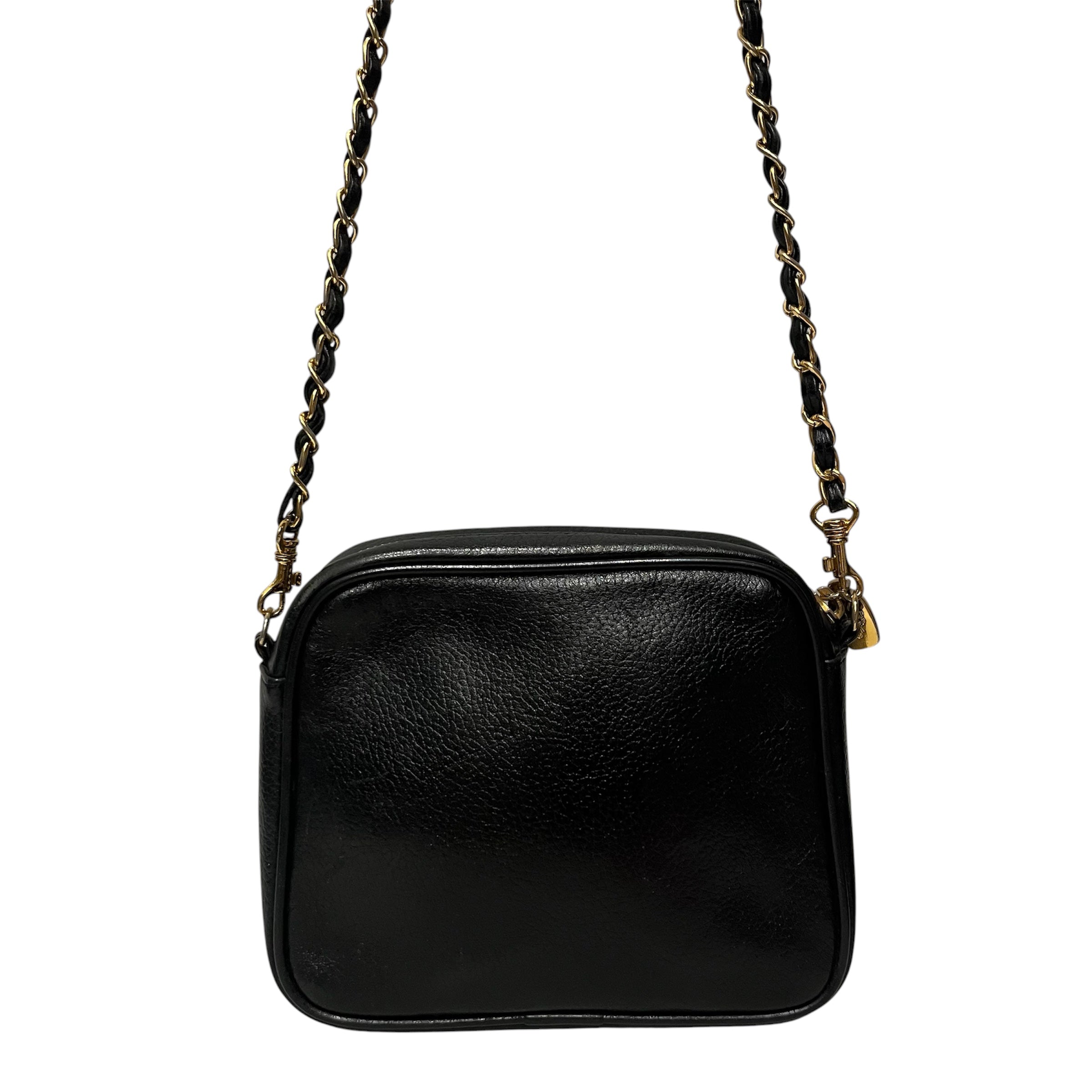 MCM/Cross Body Bag/Leather/BLK/chain view 3