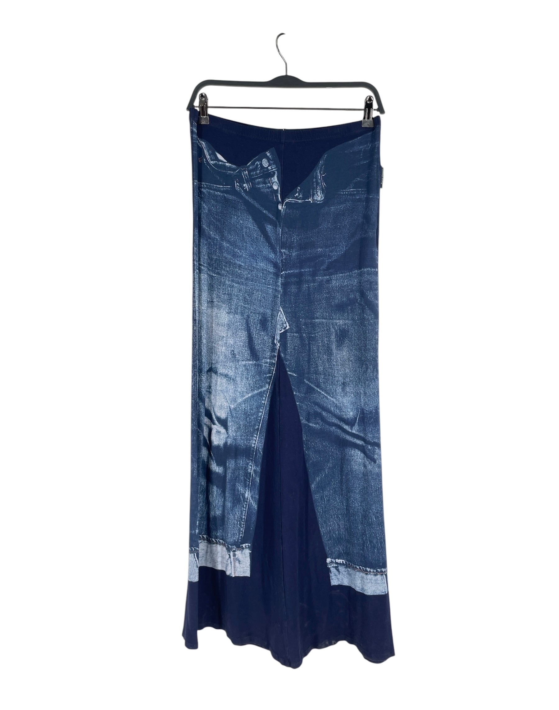 Jean Paul Gaultier/Skirt/L/All Over Print/NVY/Maxi Length/F-JU055-J530-5950 BODYCON DNM view 1