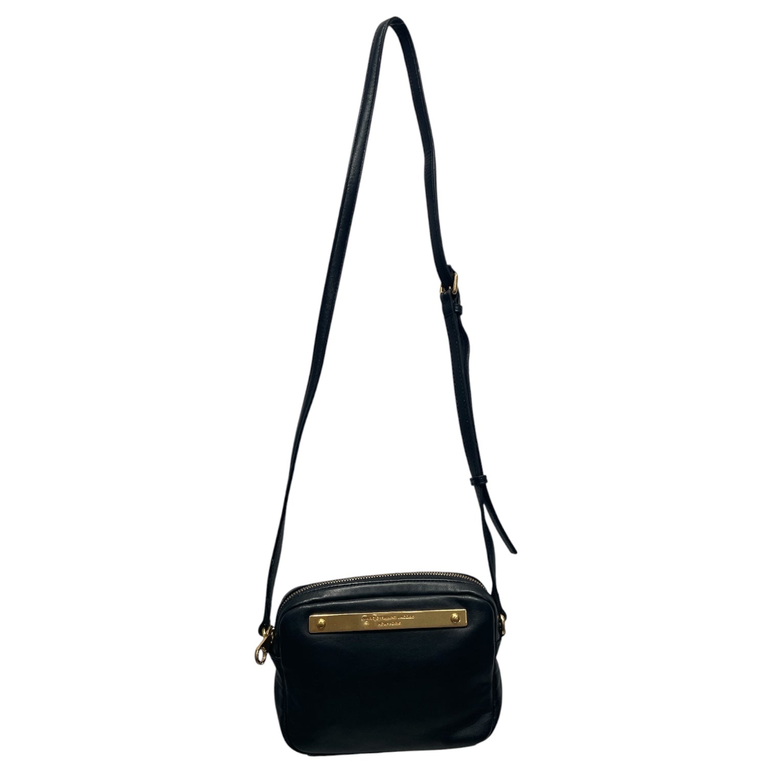 MARC BY MARC JACOBS/Cross Body Bag/Leather/BLK/Gold Plate Crossbody view 1