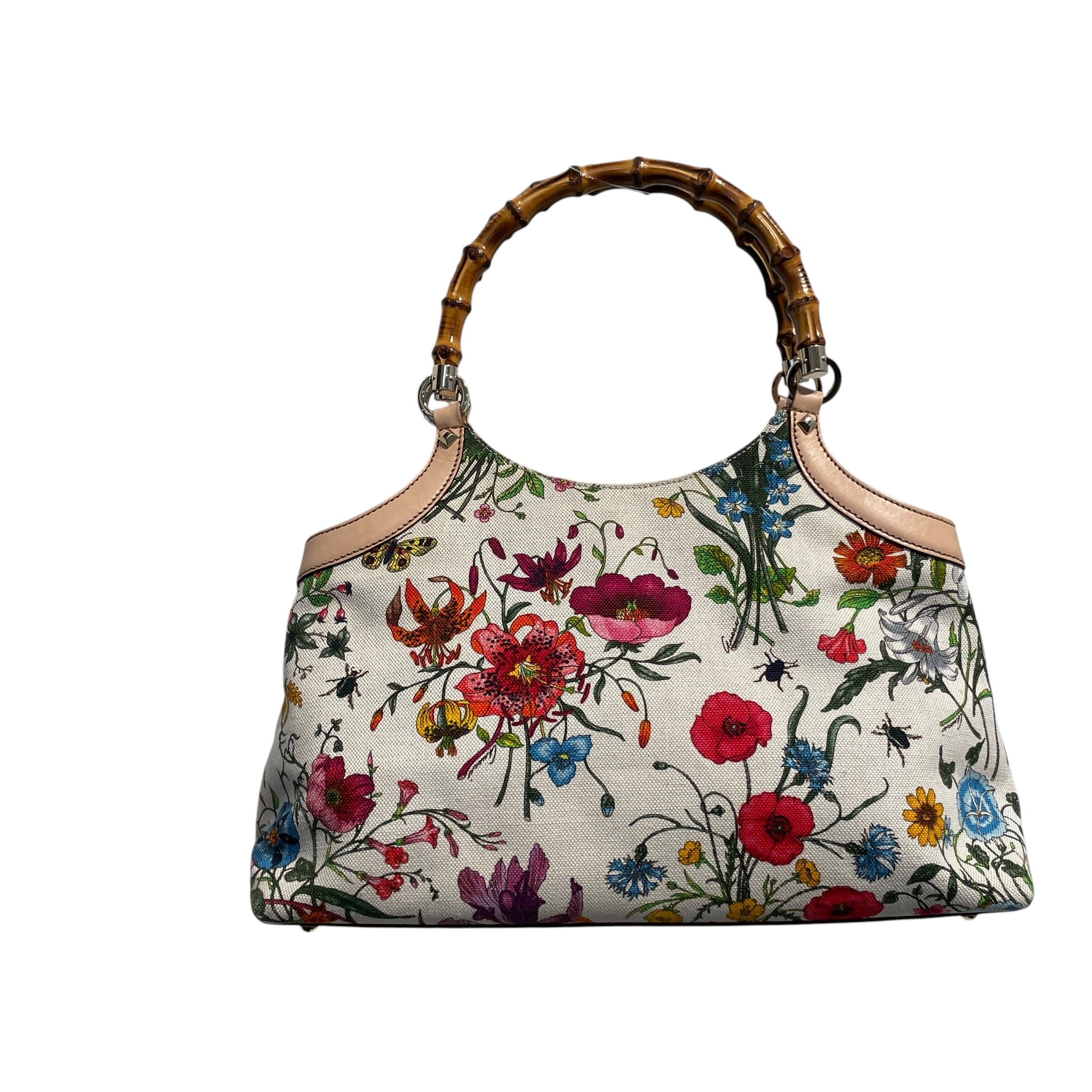 GUCCI/Hand Bag/Floral Pattern/Cotton/MLT/BAMBOO FLORAL view 1