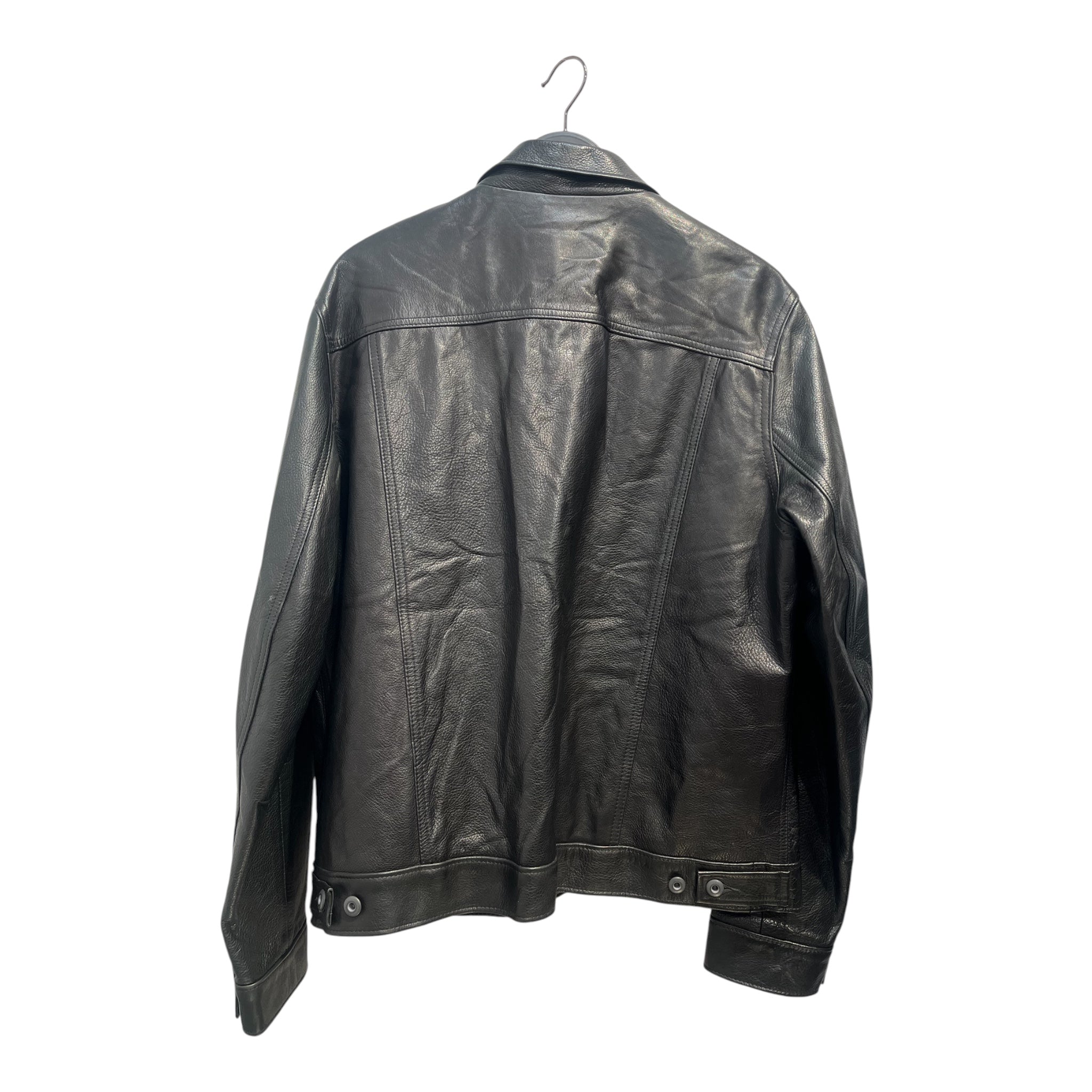 Schott/Leather Jkt/XL/Leather/BLK/ARROW SHACKET POCKETS view 2