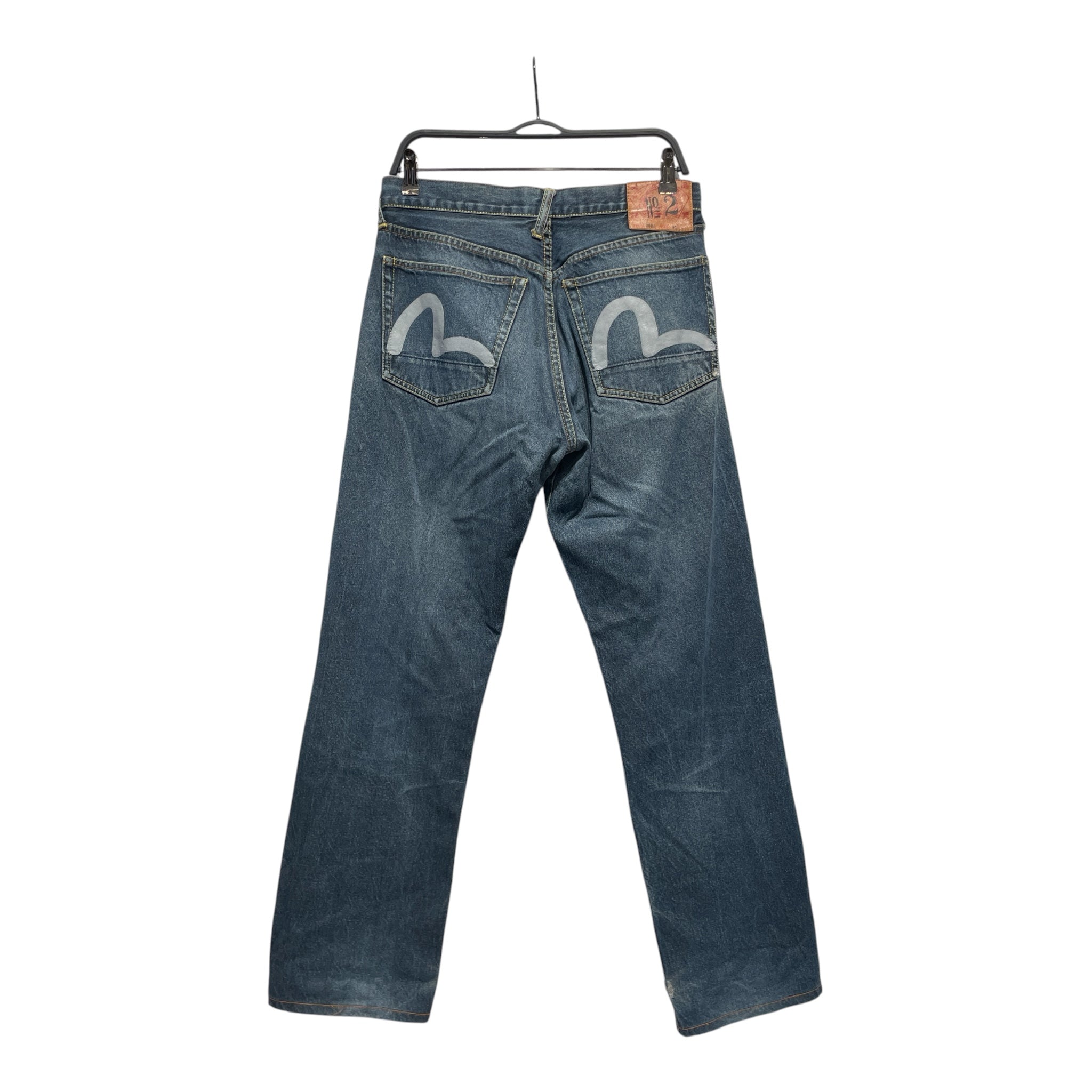 EVISU/Straight Pants/32/Denim/IDG/GREY LOGO view 2