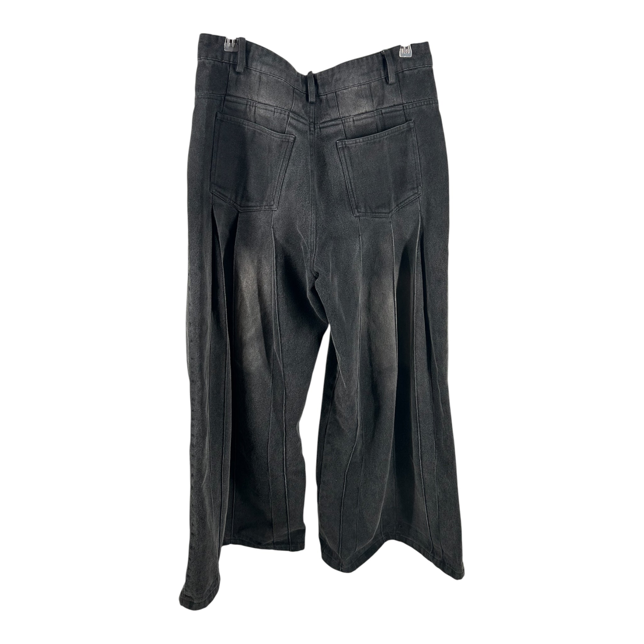 STOLEN ARTS/Straight Pants/34/Cotton/BLK/ZIPPER SIDE view 2