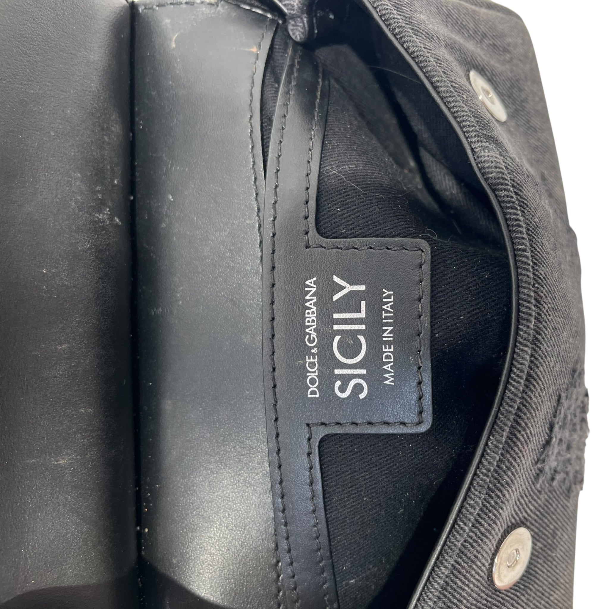 DOLCE&GABBANA/Cross Body Bag/BLK/DENIM BLK BAG view 8