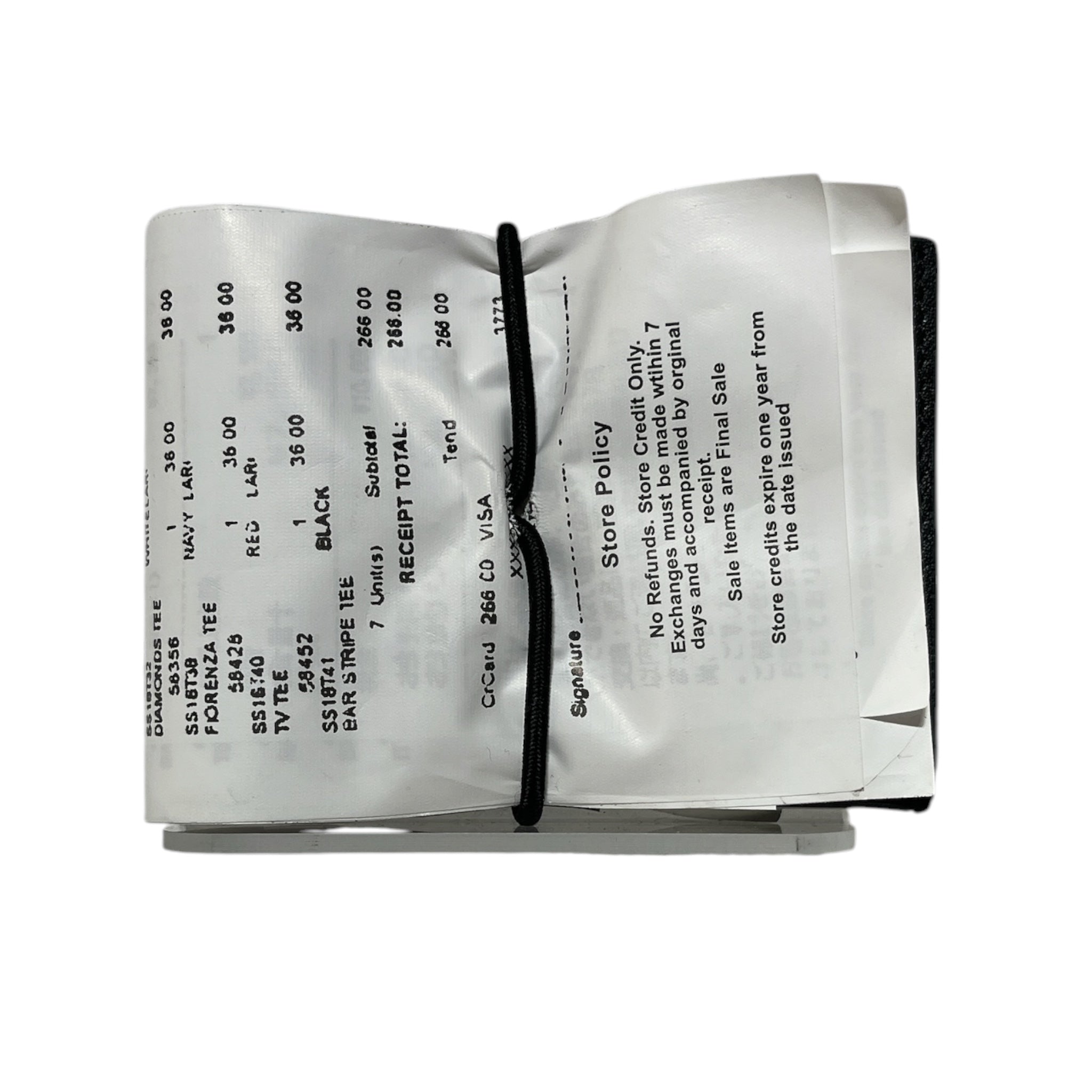 Supreme/Maison Margiela/Wallet/Leather/WHT/RECIEPT WALLET view 1