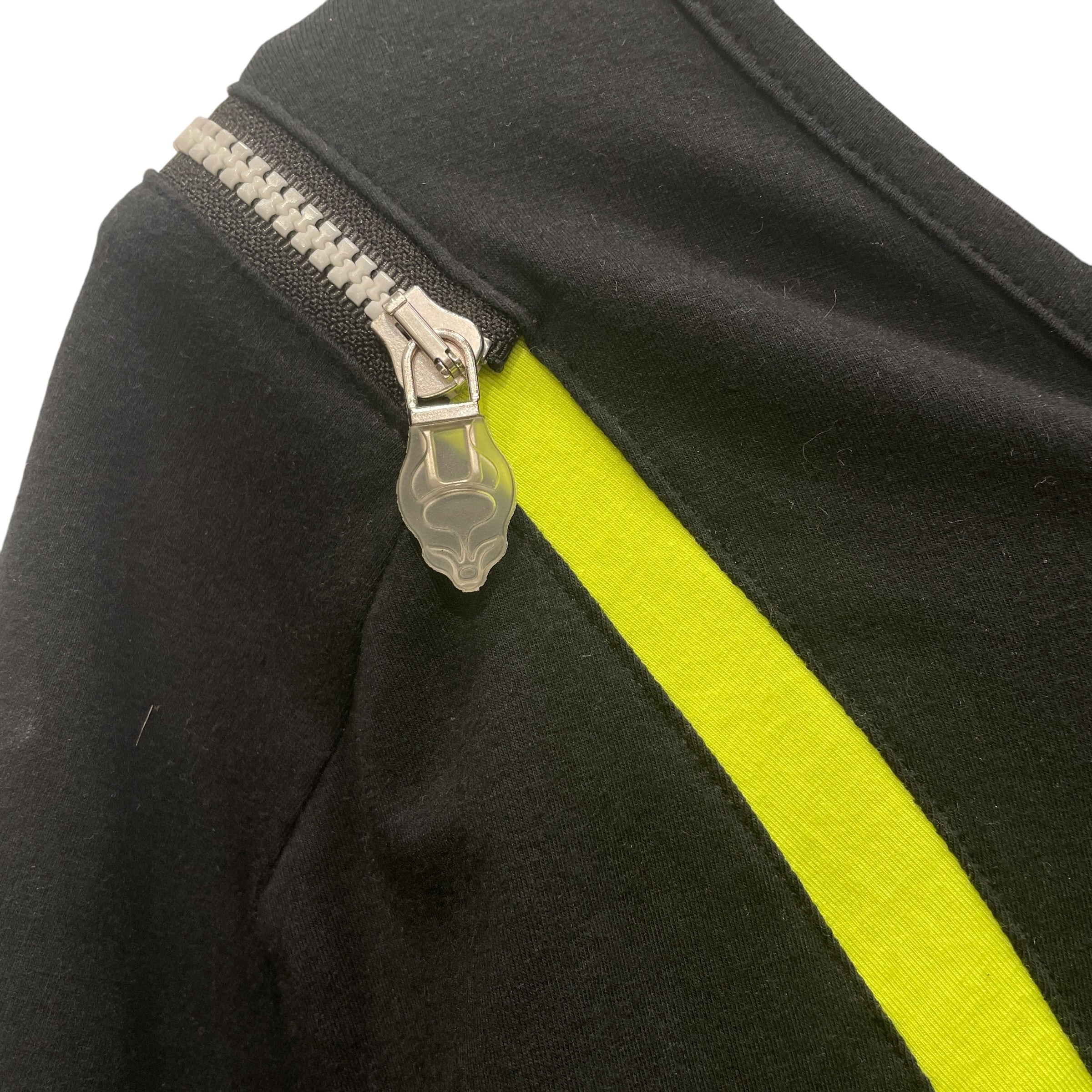 CYBERDOG/T-Shirt/M/Cotton/BLK/BLK/ NEON YLW ZIP TEE view 3